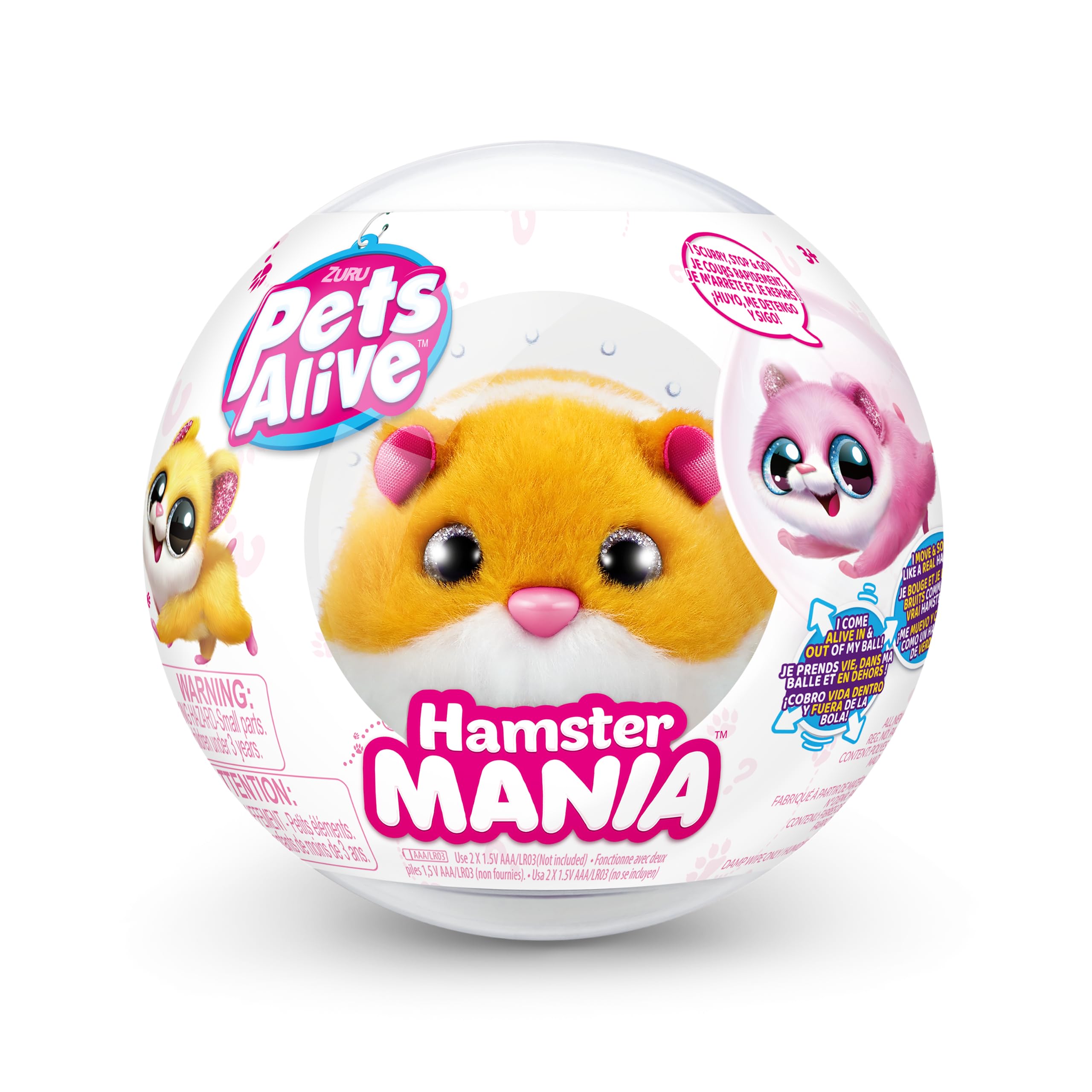 Foto 7 pulgar | Electronic Pet Pets Alive Hamstermania Orange De Zuru - Venta Internacional.