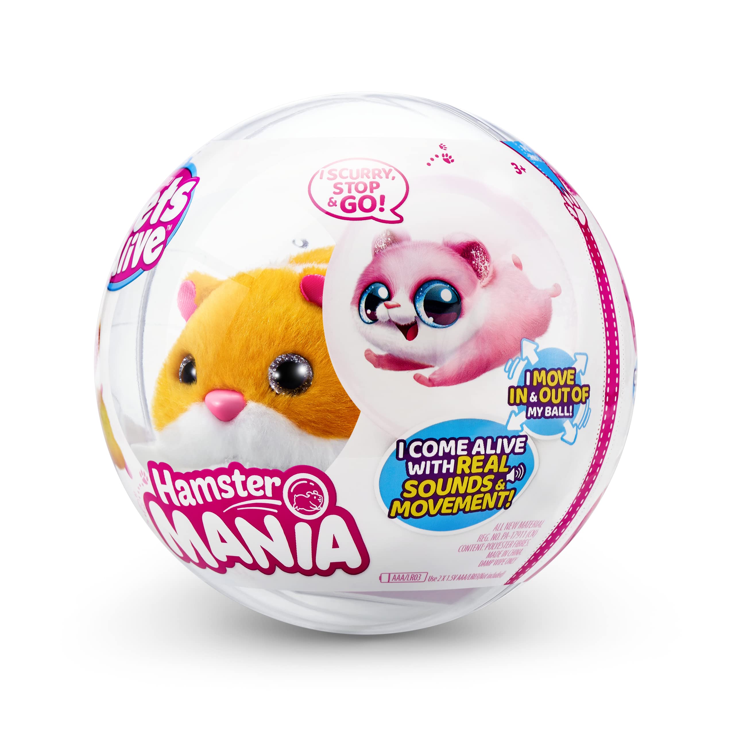 Foto 8 pulgar | Electronic Pet Pets Alive Hamstermania Orange De Zuru - Venta Internacional.