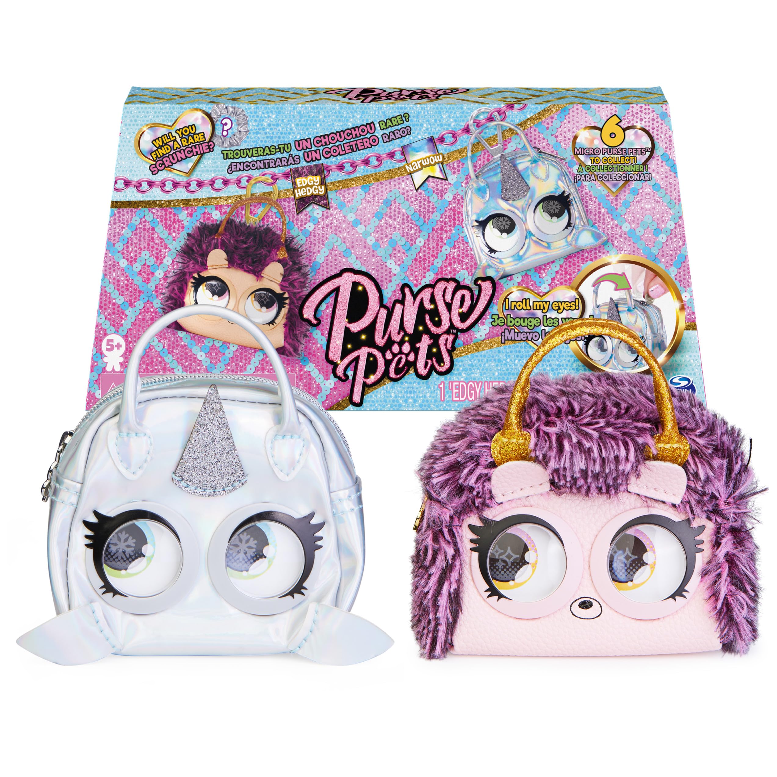 Foto 1 | Paquete De 2 Minimonederos Para Mascotas Edgy Hedgy Hedgehog & Narwow - Venta Internacional.