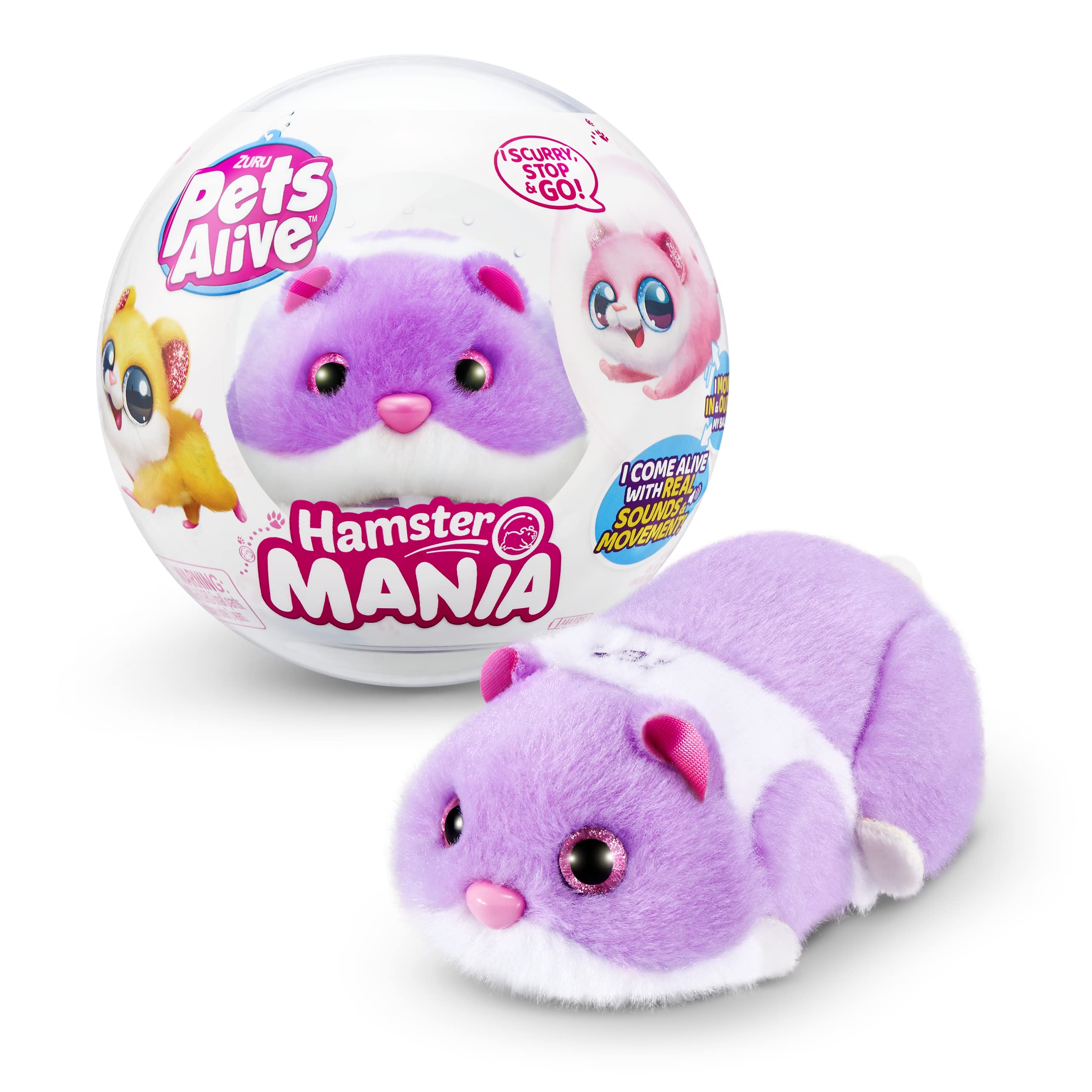 Electronic Pet Pets Alive Hamstermania Purple De Zuru - Venta Internacional.
