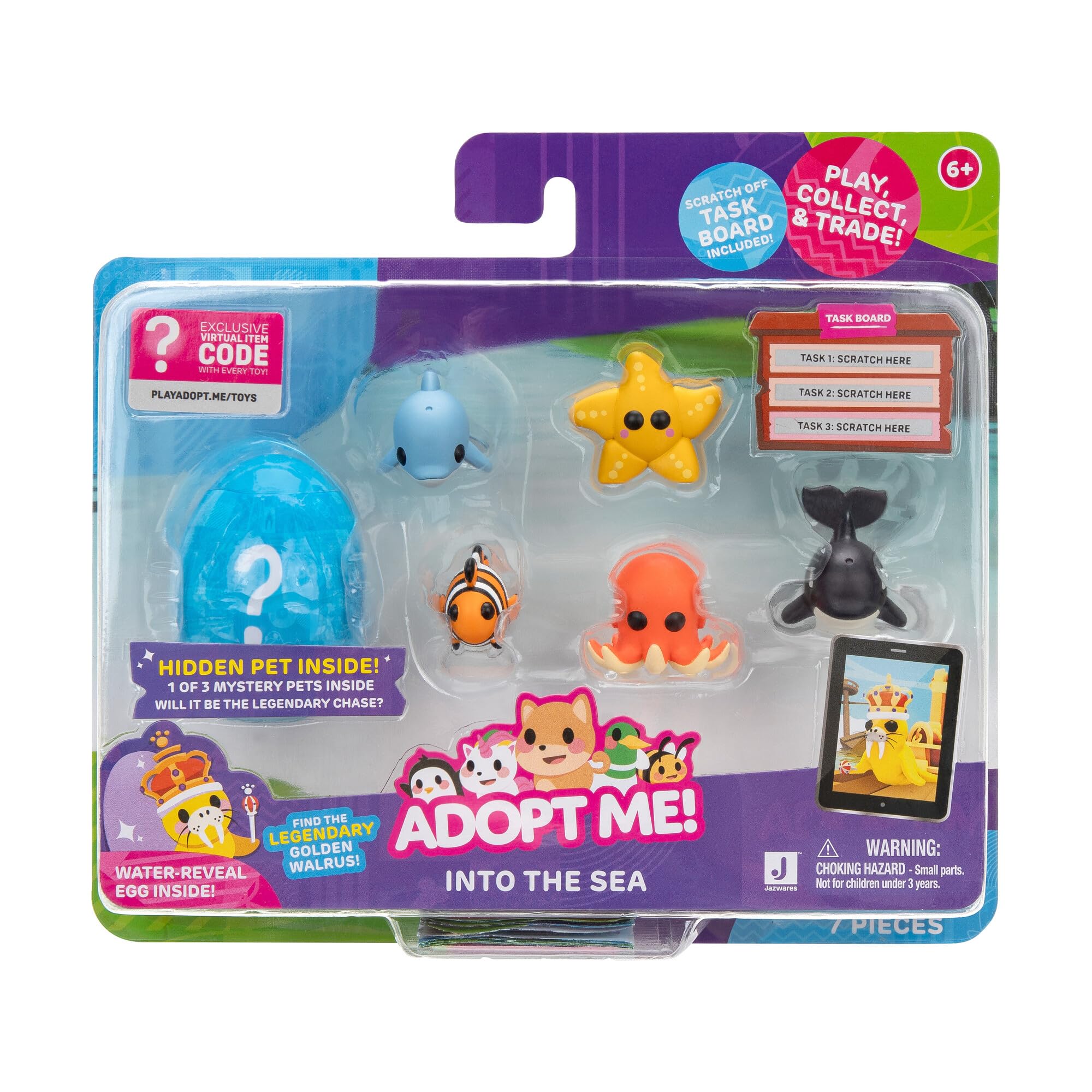 Foto 1 | Juguete ¡adoptame! Paquete Múltiple Para Mascotas En El Mar Con Hidden Pet 6+ - Venta Internacional.