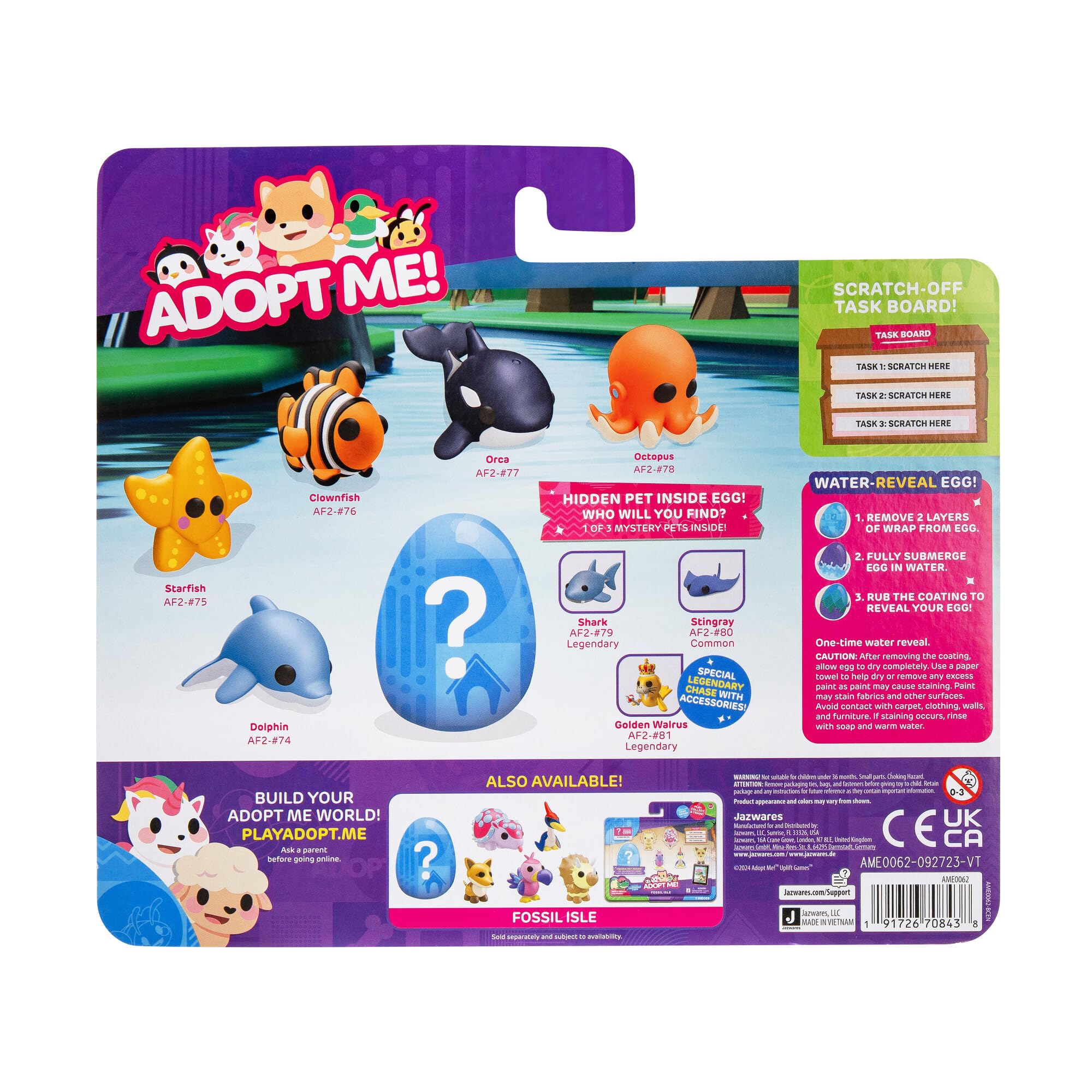 Foto 2 | Juguete ¡adoptame! Paquete Múltiple Para Mascotas En El Mar Con Hidden Pet 6+ - Venta Internacional.