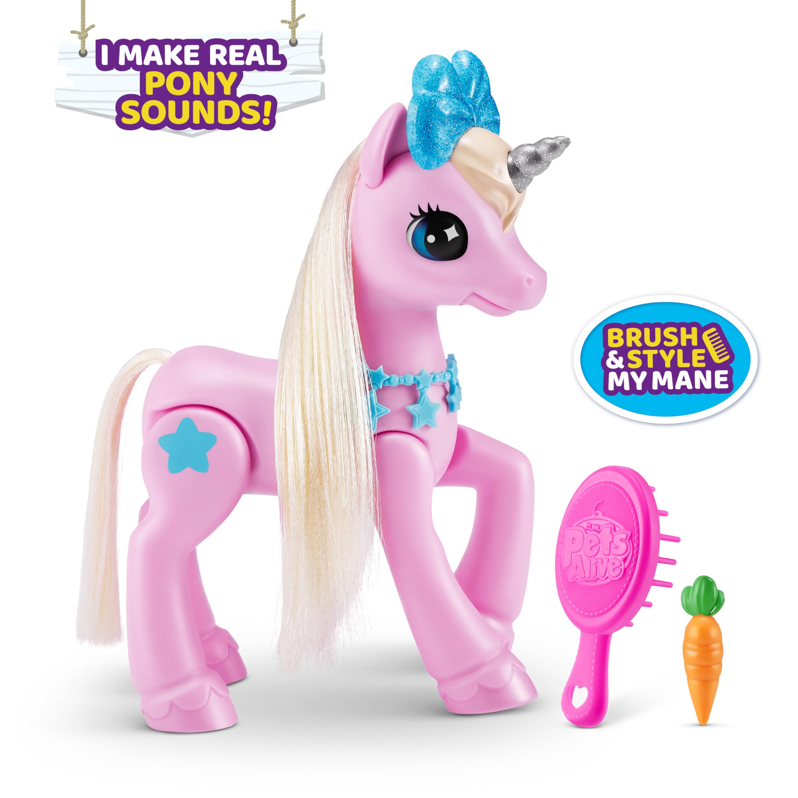 Foto 2 | Set De Juego Pets Alive My Magical Unicorn Con Stable Zuru - Venta Internacional.