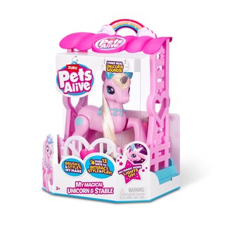 Foto 3 | Set De Juego Pets Alive My Magical Unicorn Con Stable Zuru - Venta Internacional.