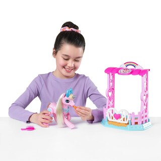 Foto 5 | Set De Juego Pets Alive My Magical Unicorn Con Stable Zuru - Venta Internacional.