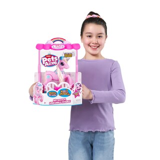 Foto 6 | Set De Juego Pets Alive My Magical Unicorn Con Stable Zuru - Venta Internacional.