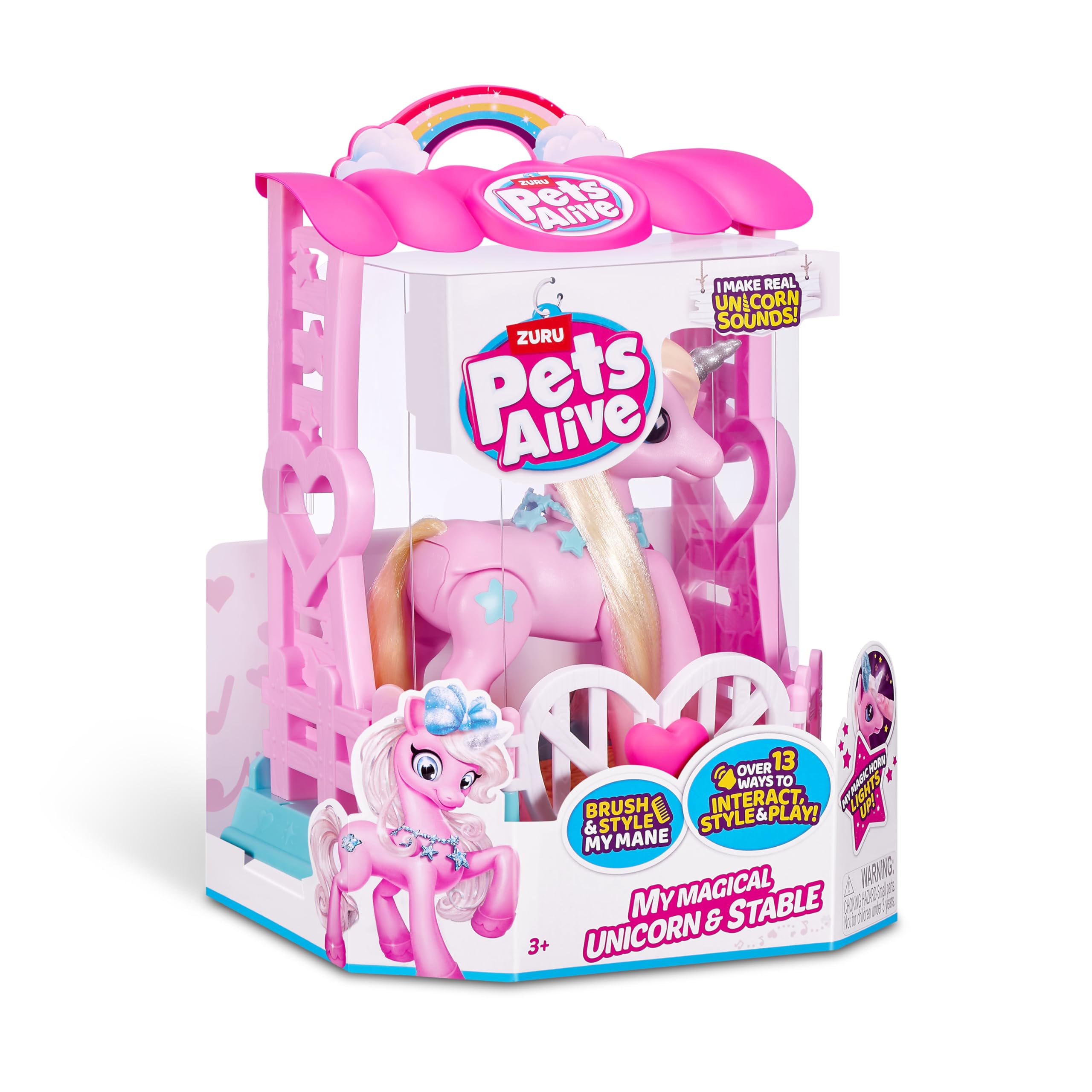 Foto 8 pulgar | Set De Juego Pets Alive My Magical Unicorn Con Stable Zuru - Venta Internacional.