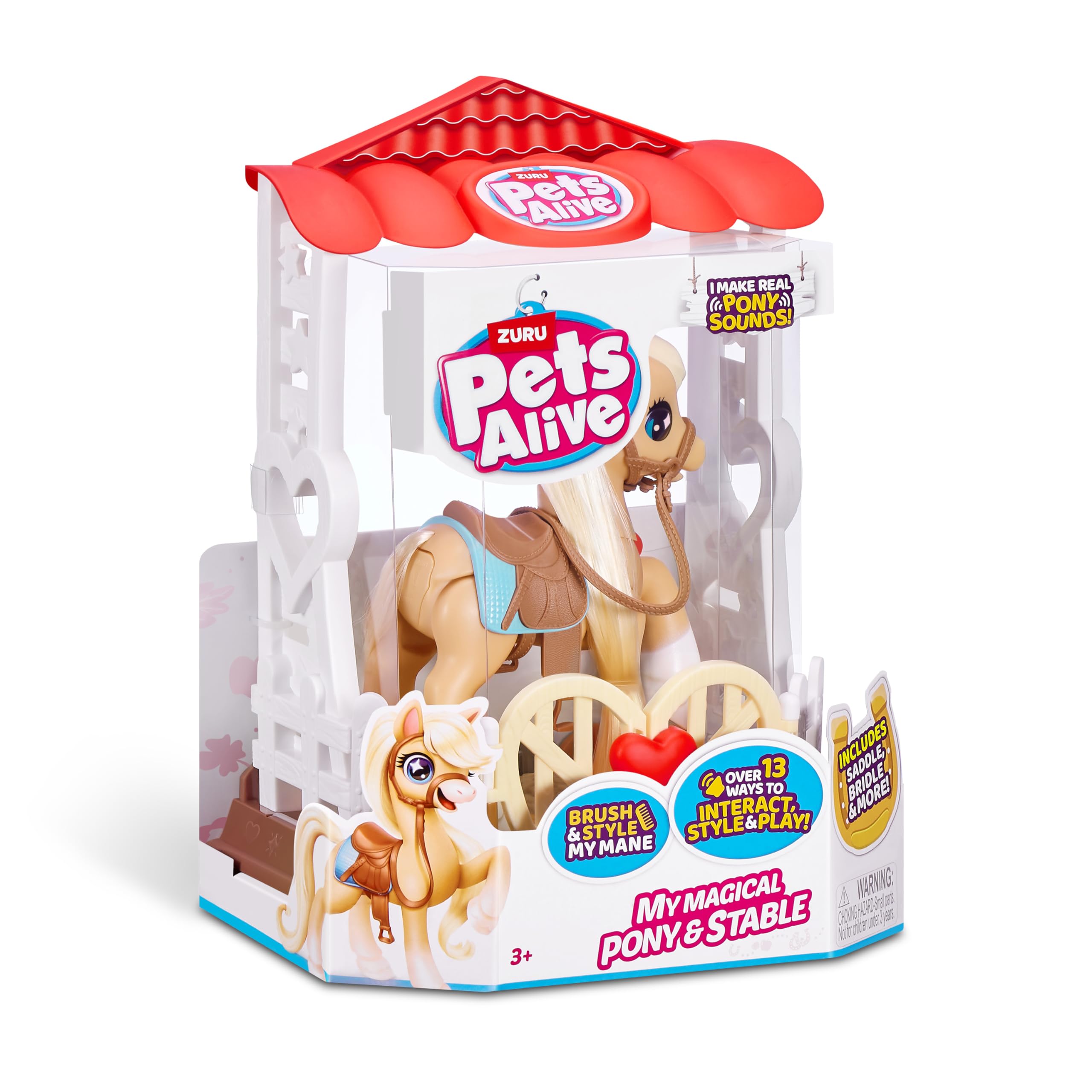 Foto 4 pulgar | Set De Juego Pets Alive My Magical Pony Con Stable Zuru - Venta Internacional.