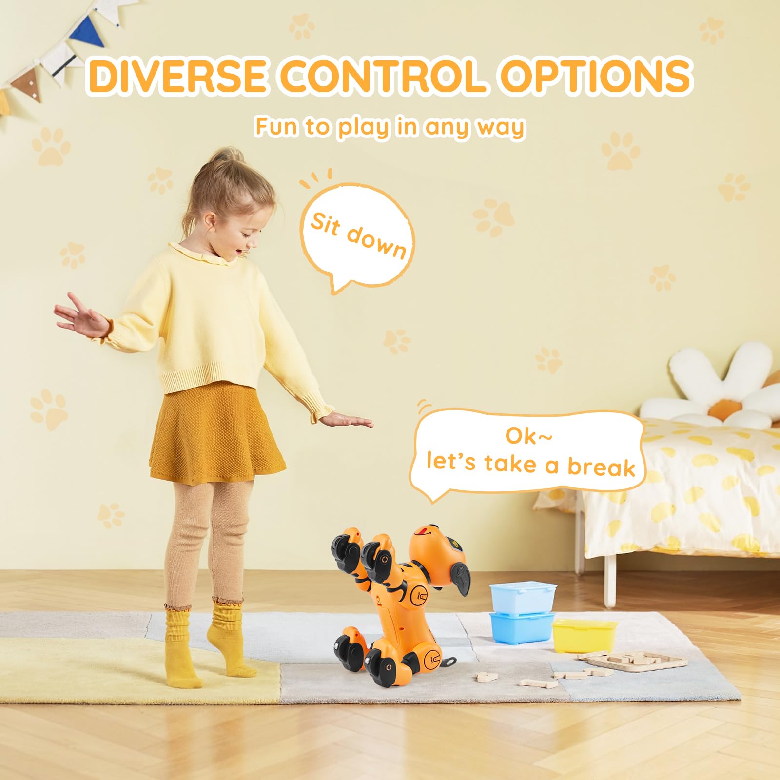 Foto 4 pulgar | Juguete Robot Para Perros Con Control Remoto Vevor Programable Para Niños - Venta Internacional.