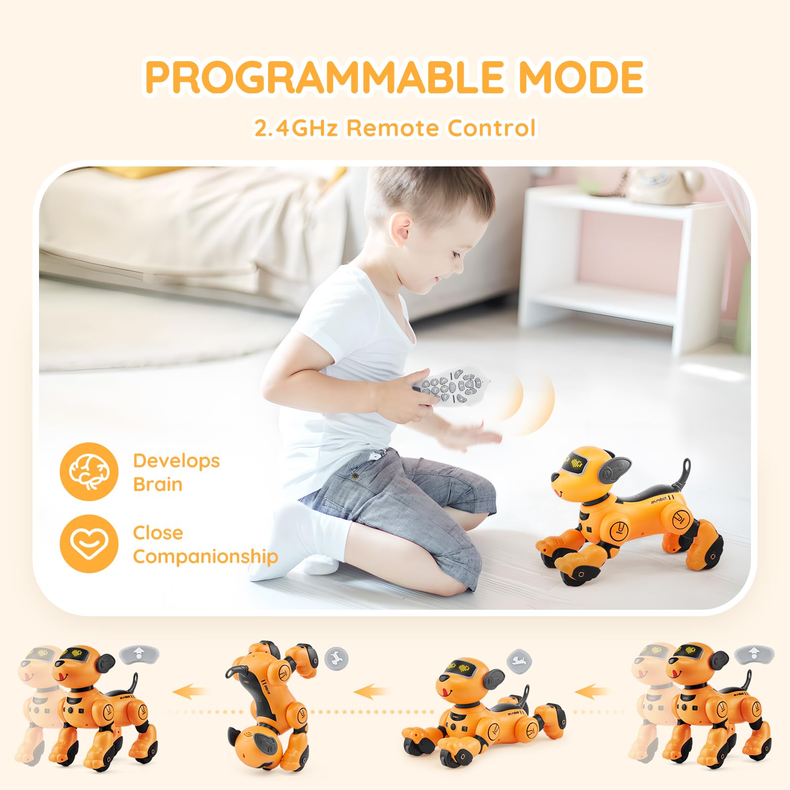 Foto 5 | Juguete Robot Para Perros Con Control Remoto Vevor Programable Para Niños - Venta Internacional.