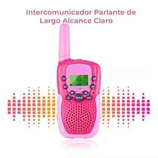 Foto 2 | Radios Walkie Talkies Belug con 22 Canales Infantil color Rosa