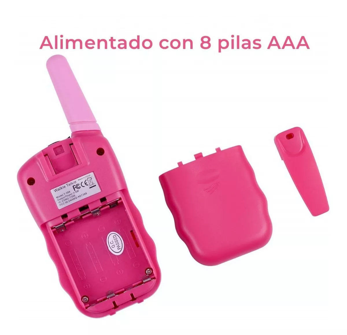 Foto 4 pulgar | Radios Walkie Talkies Belug con 22 Canales Infantil color Rosa