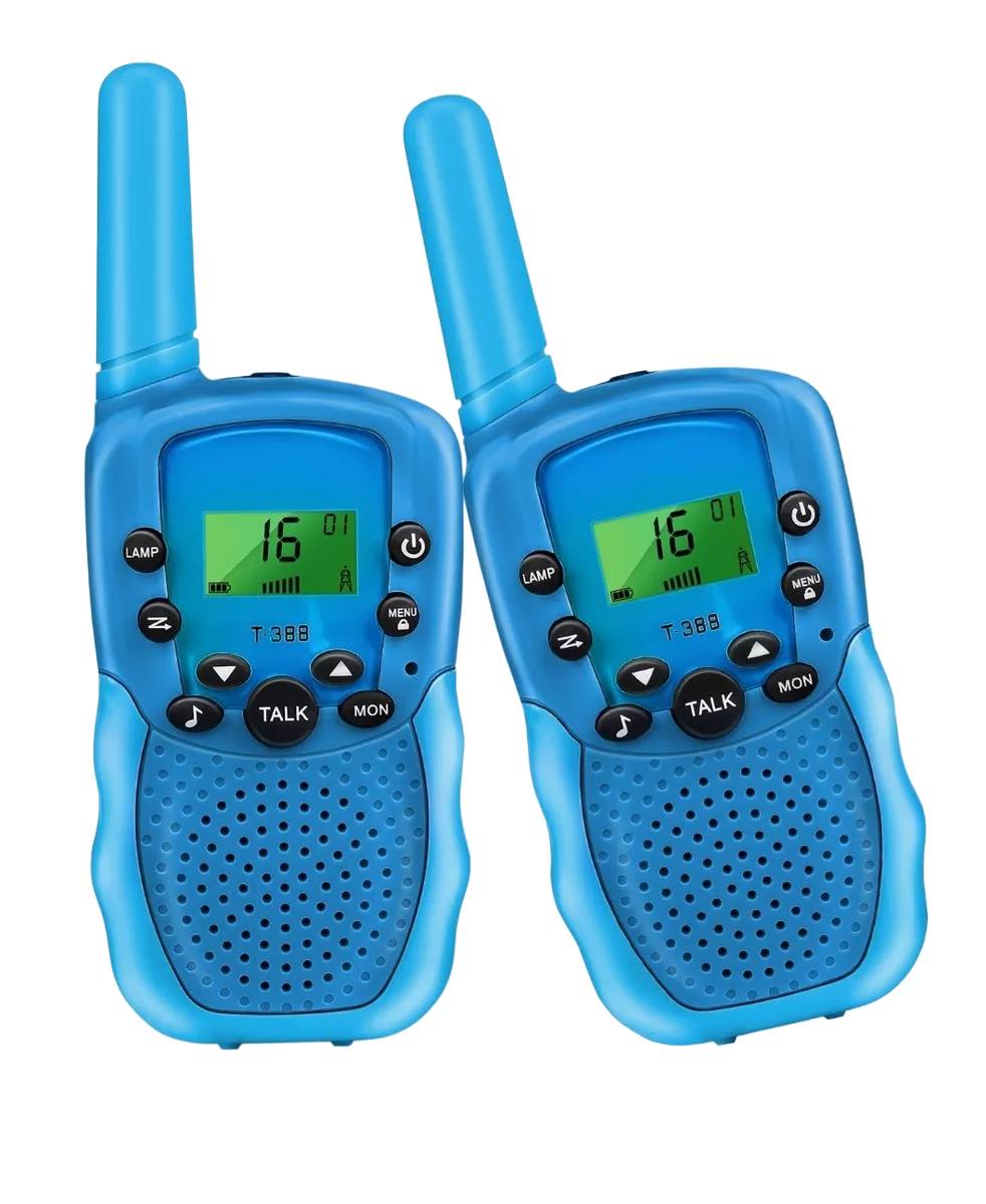 Radio Walkie Talkie Belug con 22 Canales 2 Pcs color Azul para Niños