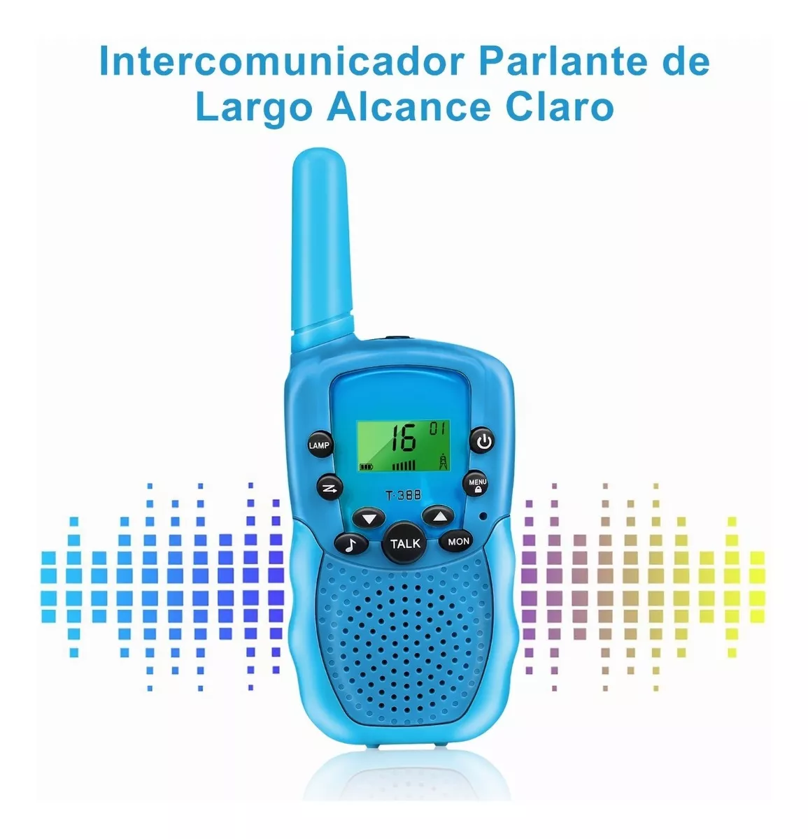 Foto 2 | Radio Walkie Talkie Belug con 22 Canales 2 Pcs color Azul para Niños