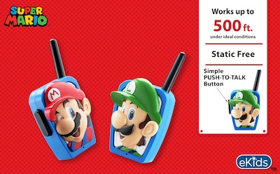 Foto 4 | Venta Internacional - Juguetes Walkie Talkies Super Mario Bros para Niños