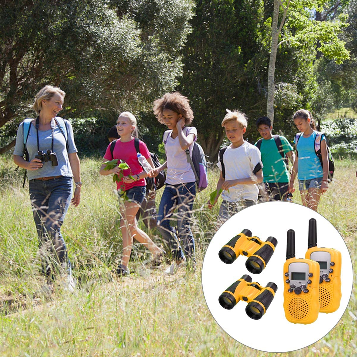 Foto 5 | Venta Internacional - Set De Walkie Talkie Jieyou Con Binoculares 2 X 5 X 30 Para Niños