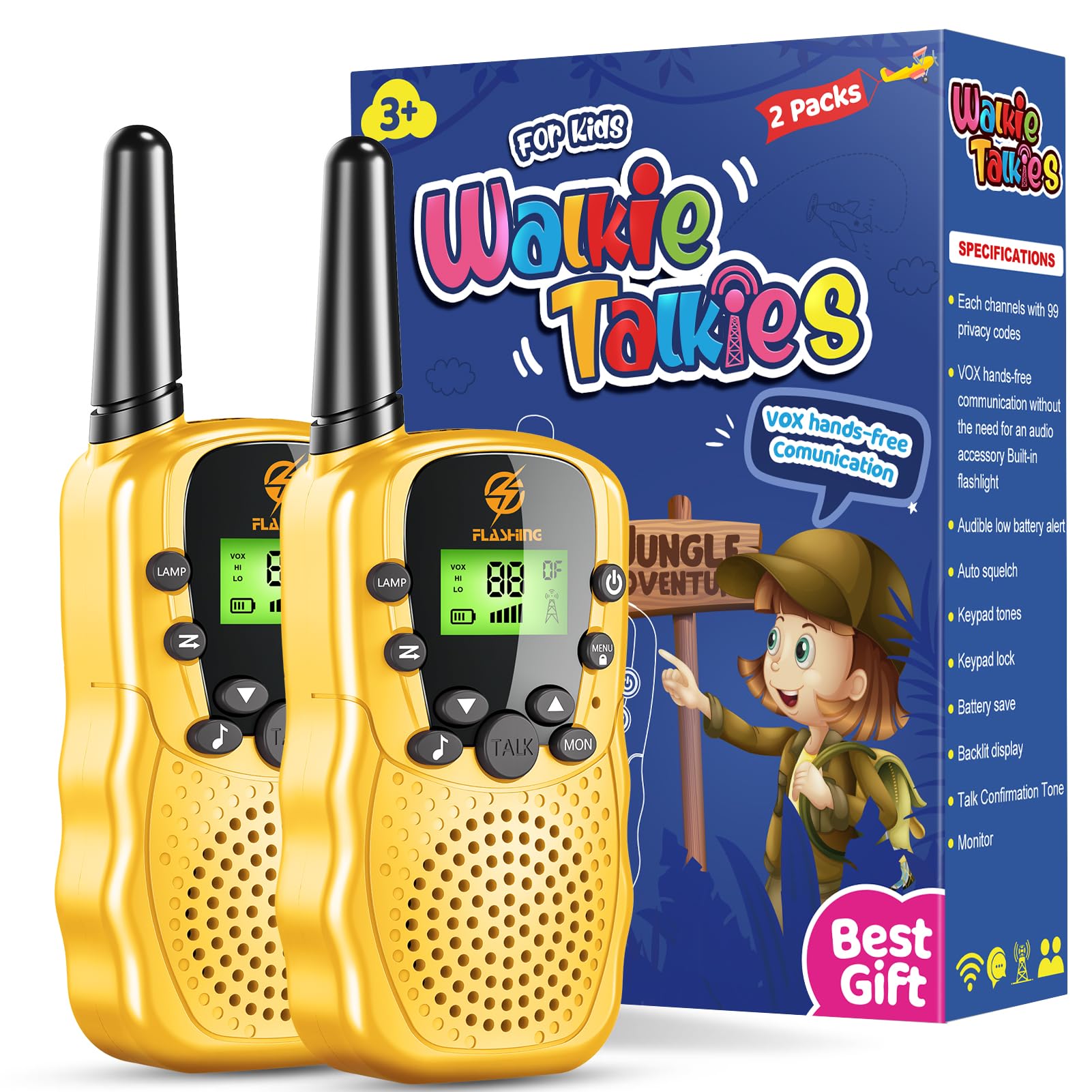 Foto 2 pulgar | Venta Internacional - Walkie Talkies Dastion-99 Para Niños De 3 A 12 Años, Paquete De 2