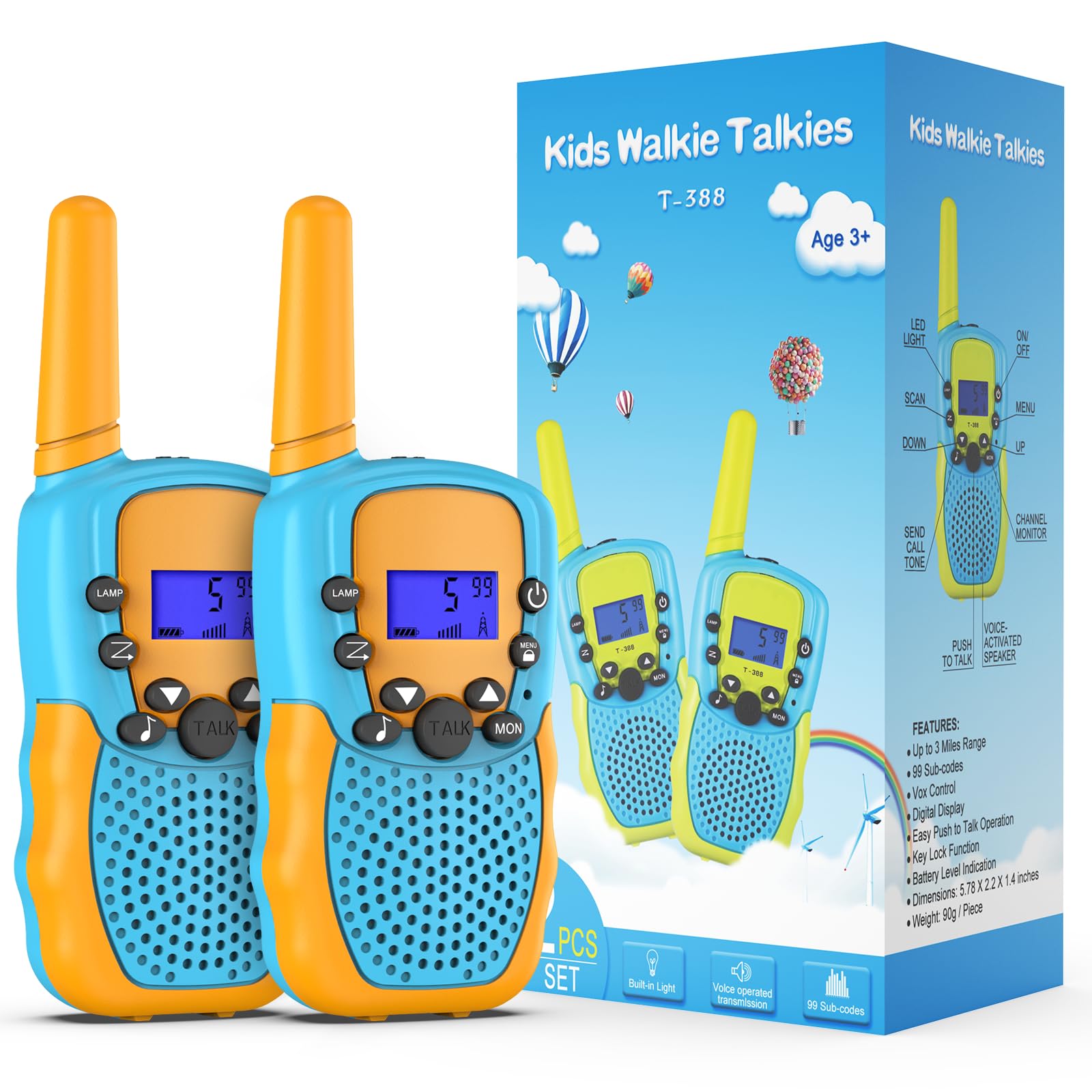 Foto 2 pulgar | Venta Internacional - Walkie Talkies Selieve Para Niños De 3 A 12 Años, 22 Canales