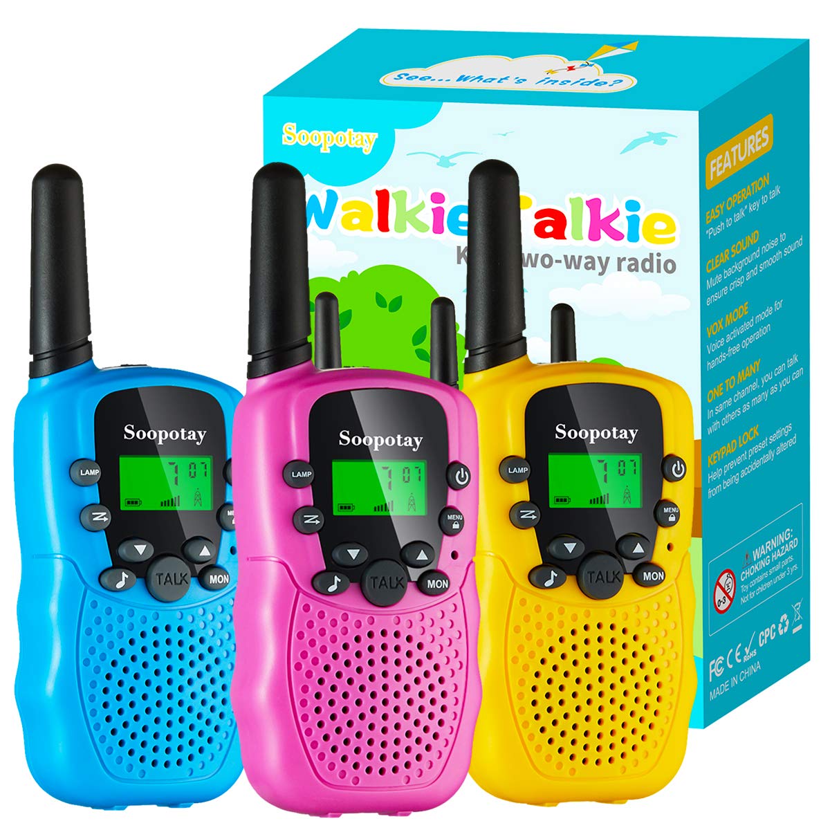 Foto 2 pulgar | Venta Internacional - Walkie Talkies Soopotay Para Niños De 5 A 12 Años, 3 Km De Alcance 3