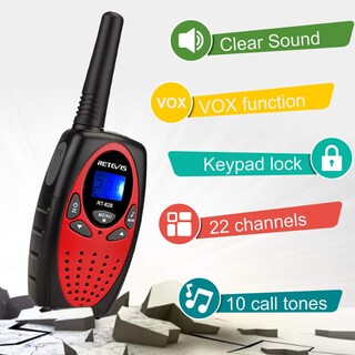 Foto 2 | Venta Internacional - Walkie Talkies Retevis Rt628 Para Niños De 3 A 14 Años, 22 Canales