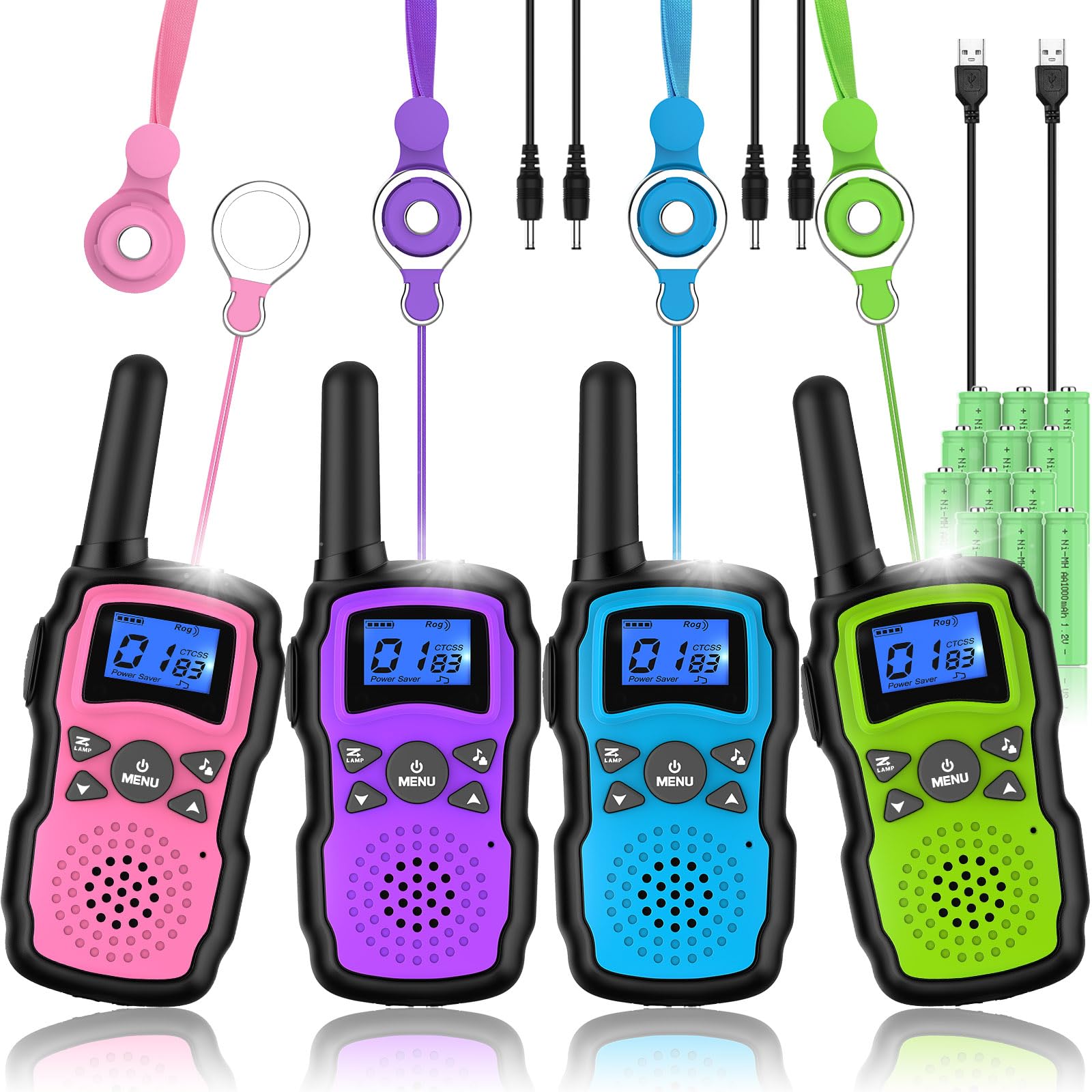 Foto 2 pulgar | Venta Internacional - Walkie Talkies Wishouse M8 Recargables Para Niños Y Adultos, Paquete De 4