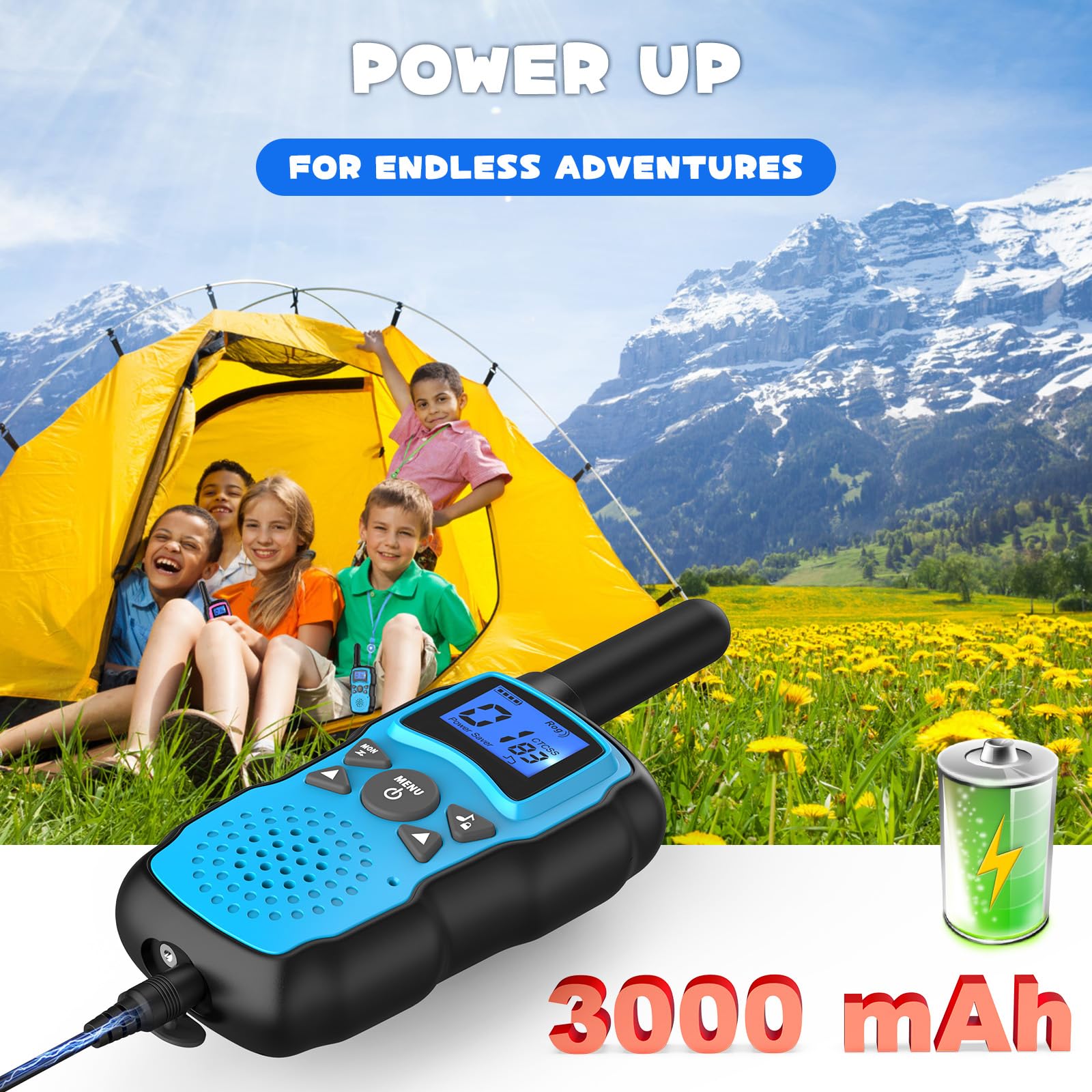 Foto 4 pulgar | Venta Internacional - Walkie Talkies Wishouse M8 Recargables Para Niños Y Adultos, Paquete De 4