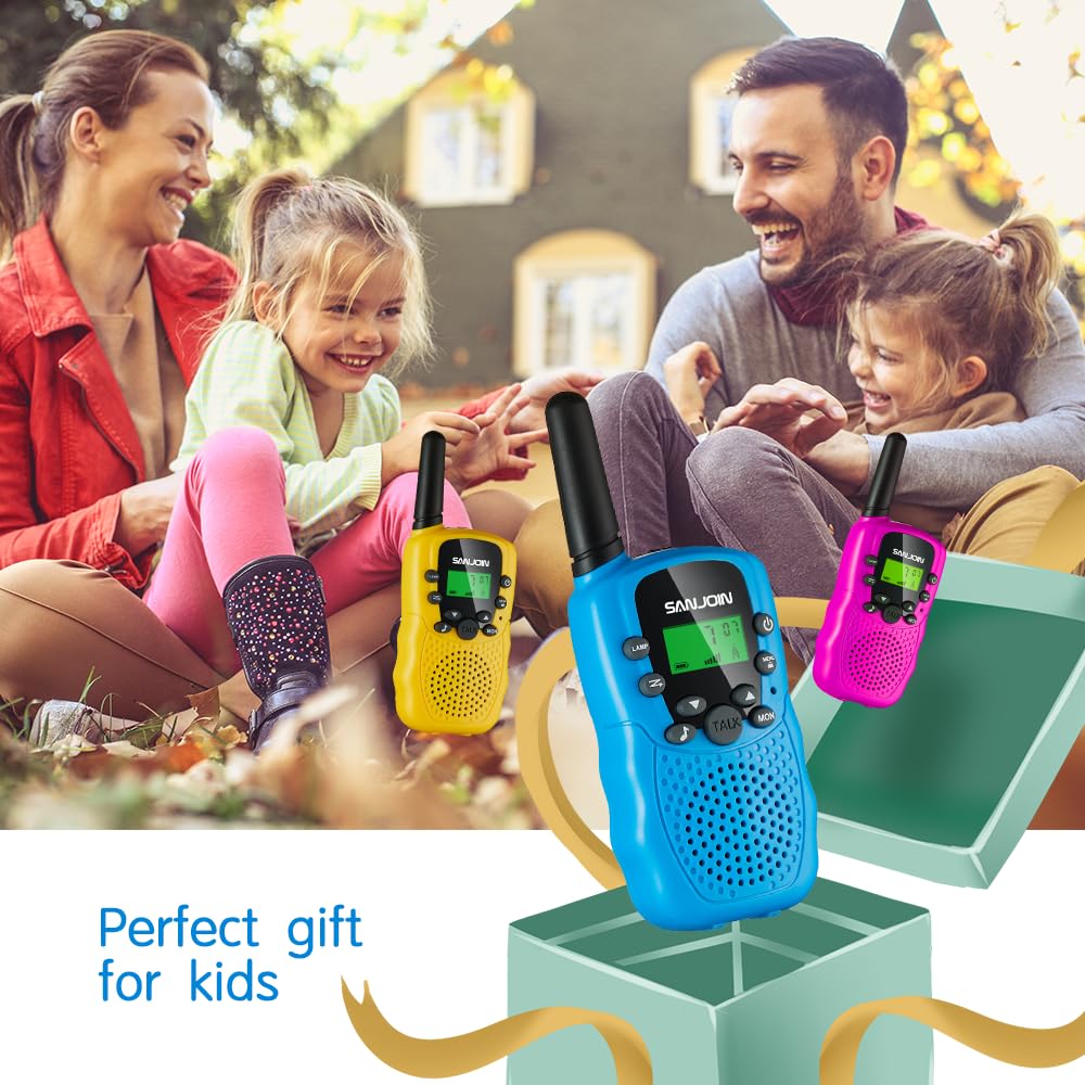 Foto 8 pulgar | Venta Internacional - Walkie Talkies Sanjoin Para Niños De 4 A 6 Años (paquete De 3)