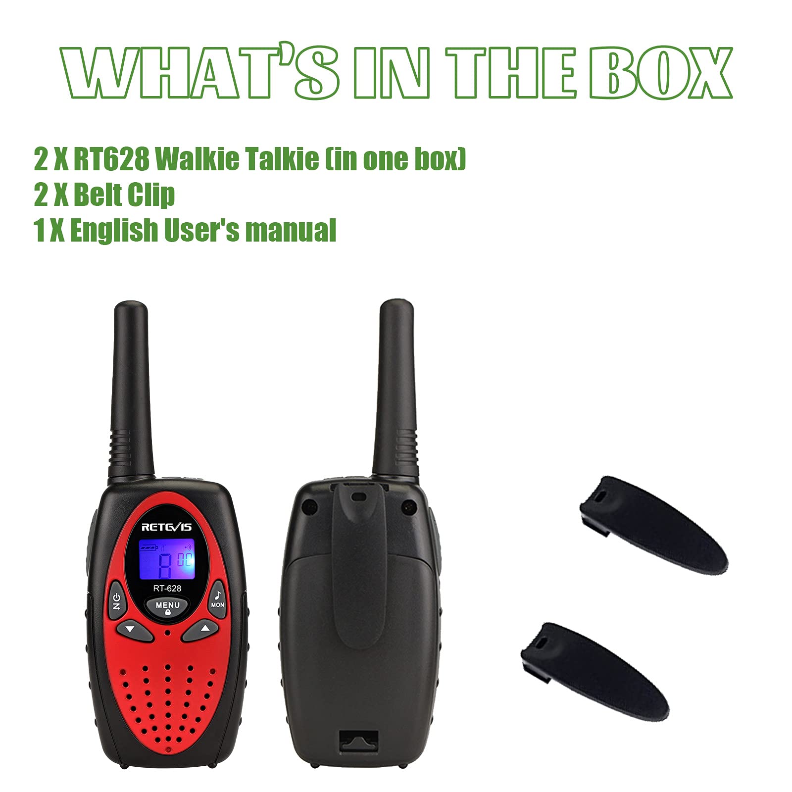 Foto 8 pulgar | Walkie Talkies Retevis Rt628 Para Niños De 3 A 14 Años, 22 Canales - Venta Internacional.