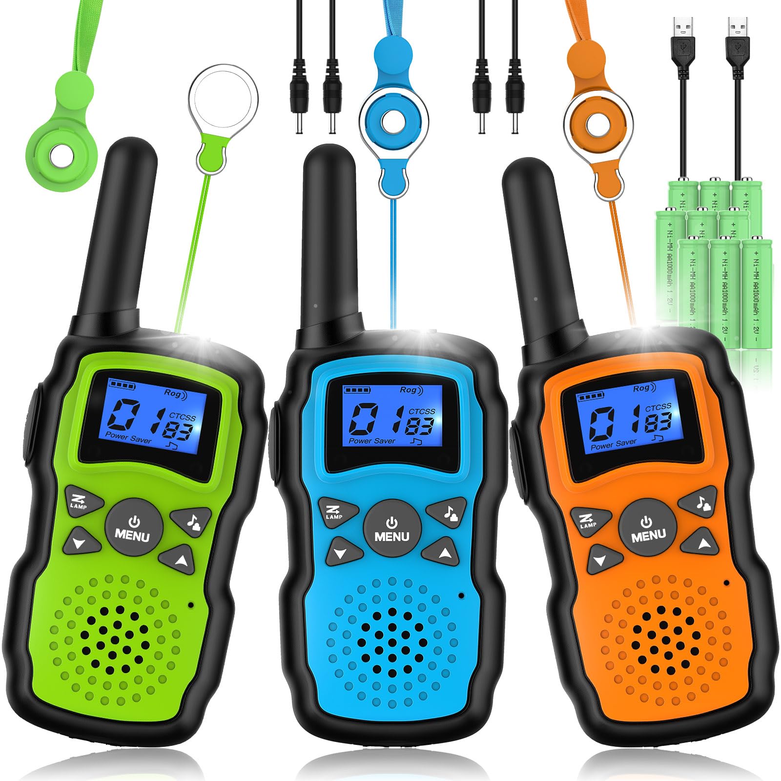 Foto 2 pulgar | Walkie Talkies Wishouse M8 Recargables Paquete de 3 - Venta Internacional