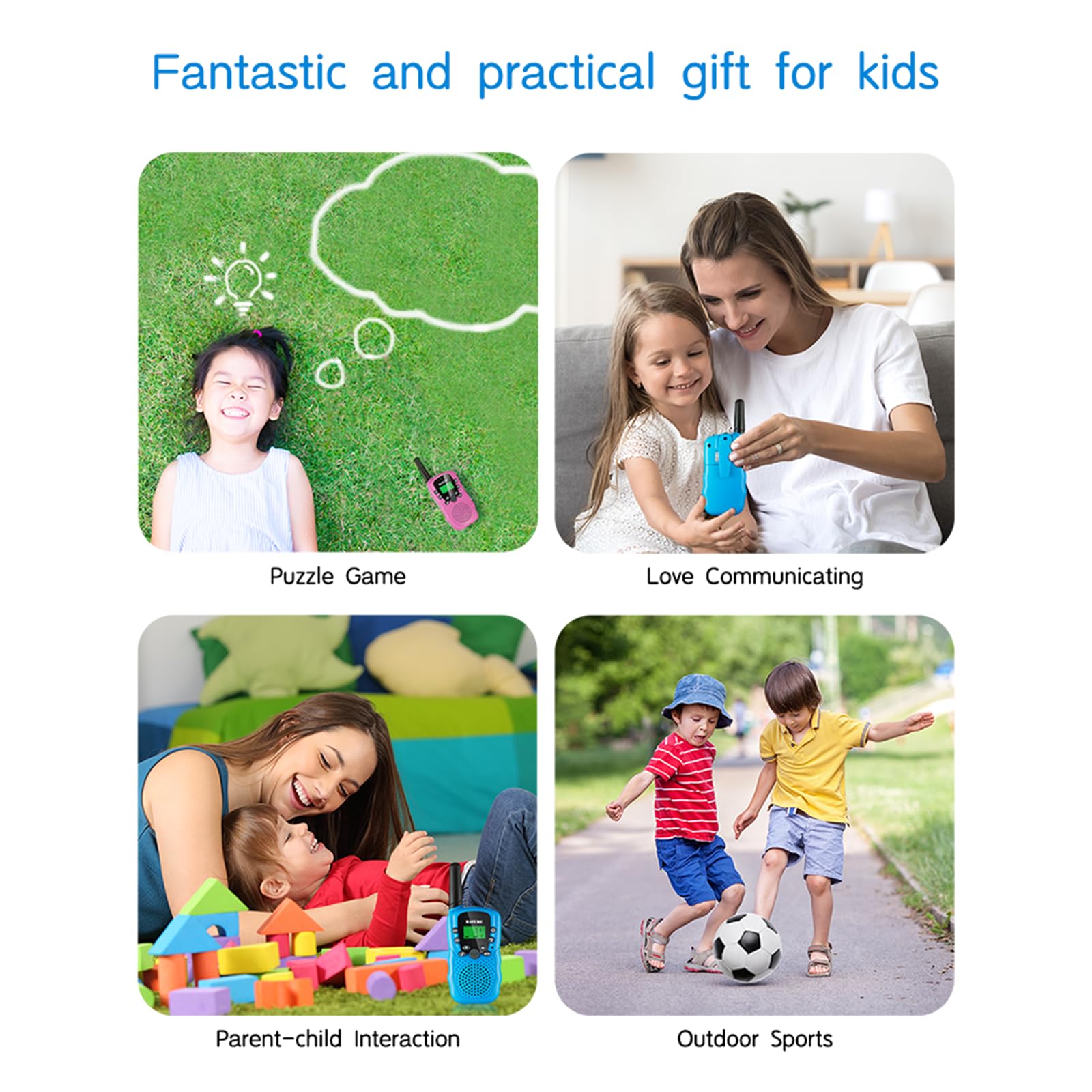 Foto 3 pulgar | Walkie Talkies Sanjoin De Largo Alcance Para Niños De 3 A 8 Años, 22 Canales - Venta Internacional.