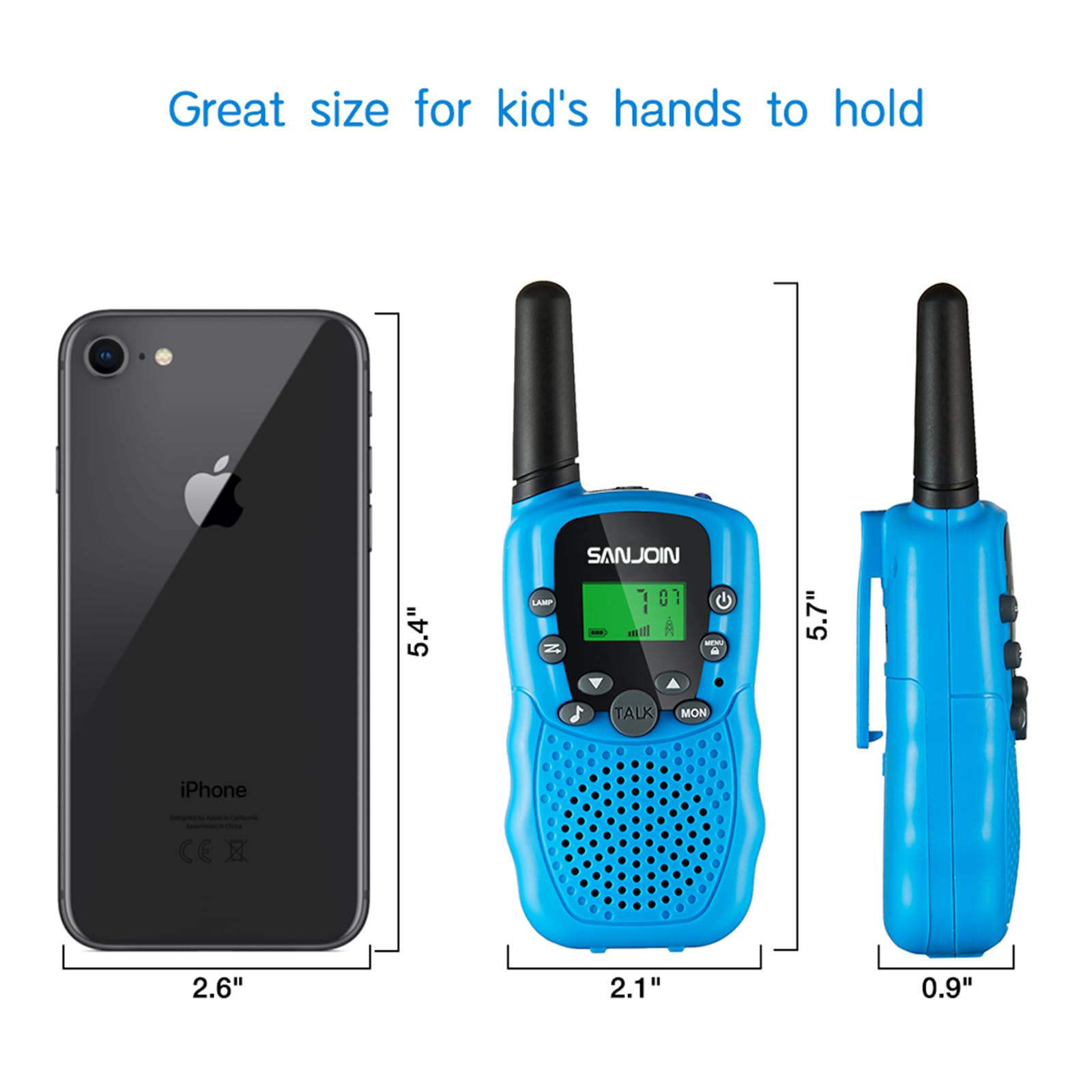 Foto 7 pulgar | Walkie Talkies Sanjoin De Largo Alcance Para Niños De 3 A 8 Años, 22 Canales - Venta Internacional.