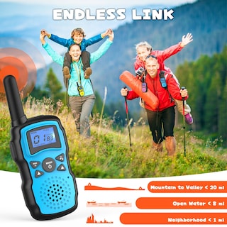 Foto 4 | Walkie Talkie Wishouse M8 Recargable para Niños Paquete de 2 - Venta Internacional