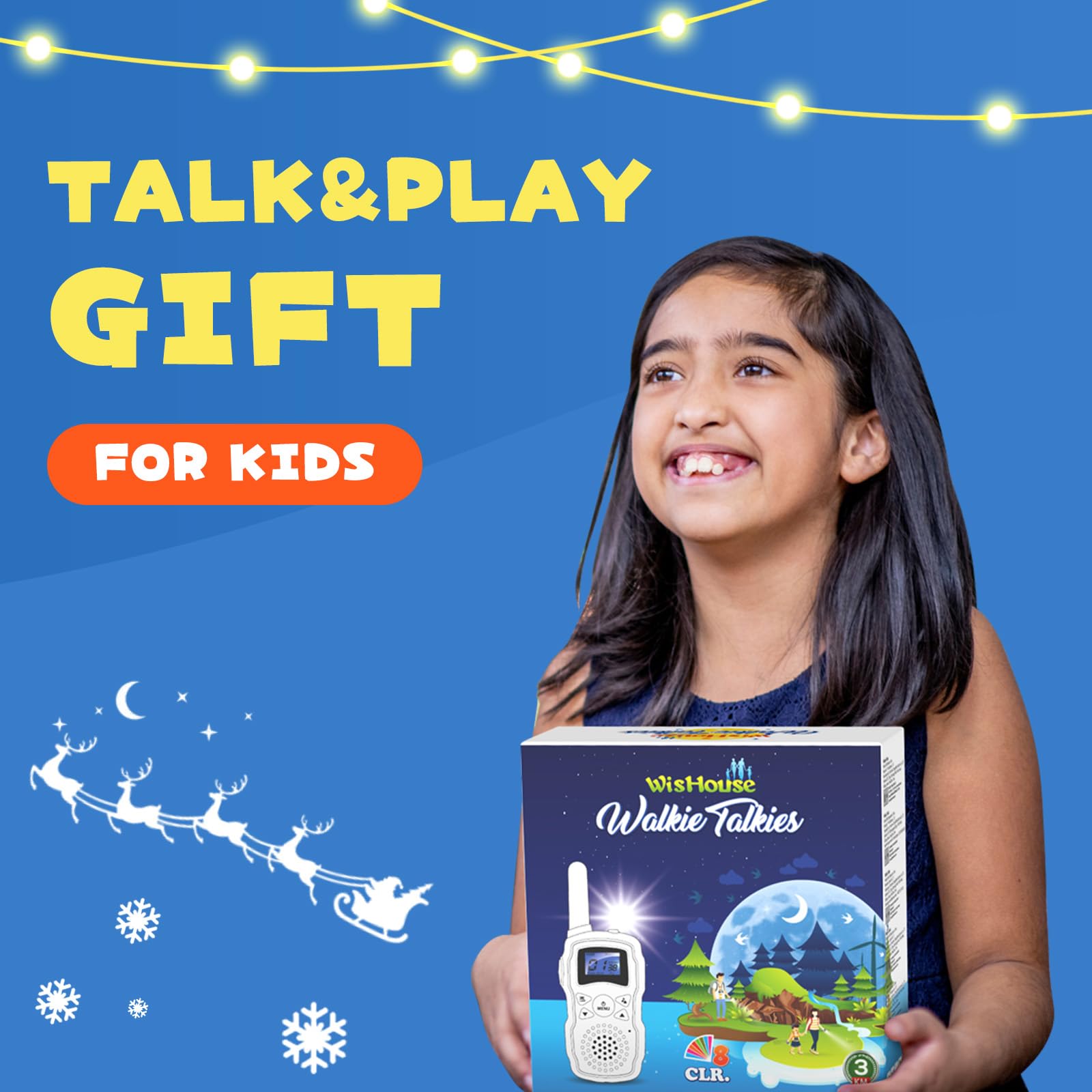 Foto 7 pulgar | Walkie Talkie Wishouse M8 Recargable para Niños Paquete de 2 - Venta Internacional
