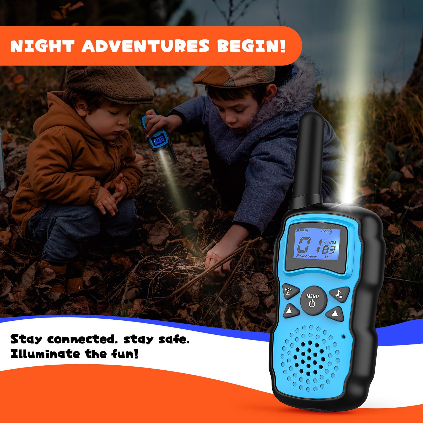 Foto 8 pulgar | Walkie Talkie Wishouse M8 Recargable para Niños Paquete de 2 - Venta Internacional