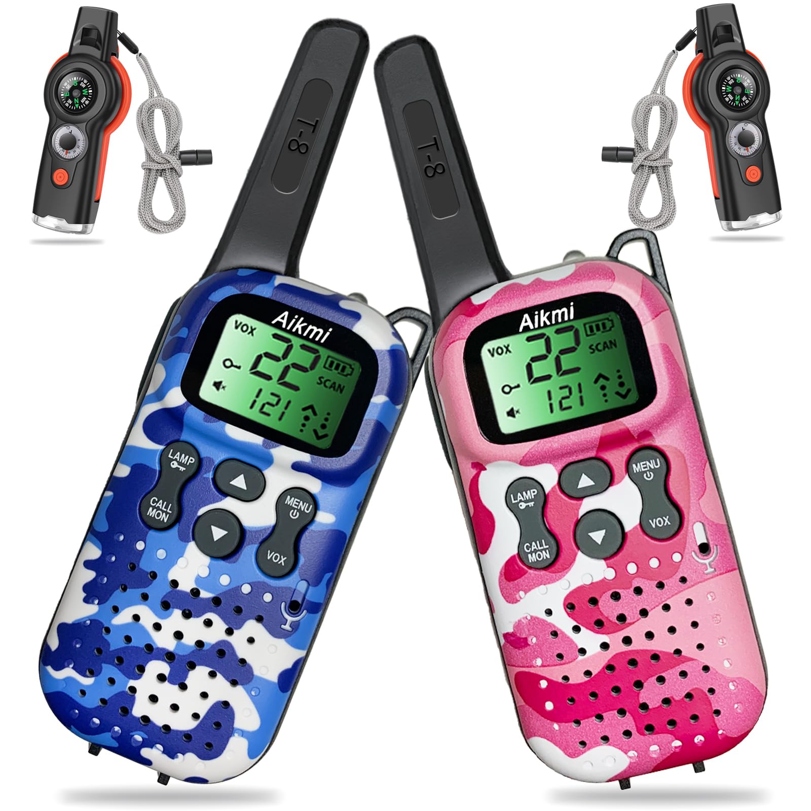 Foto 2 pulgar | Walkie Talkies Aikmi Kids Radio Bidirecciona Paquete de 2 - Venta Internacional