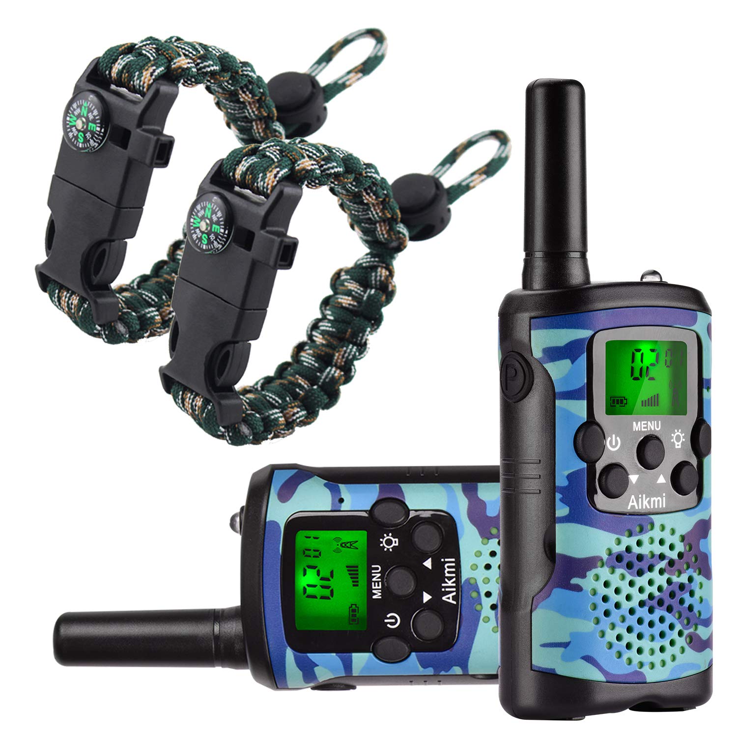 Foto 2 pulgar | Walkie Talkies Aikmi de 22 Canales Alcance 3 Millas Niños de 6 Años - Venta Internacional