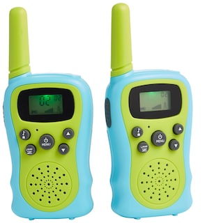 Foto 1 | Set De Walkie Talkie Amazon Basics Para Niños, Gama Extensible, Verde Y Azul - Venta Internacional.