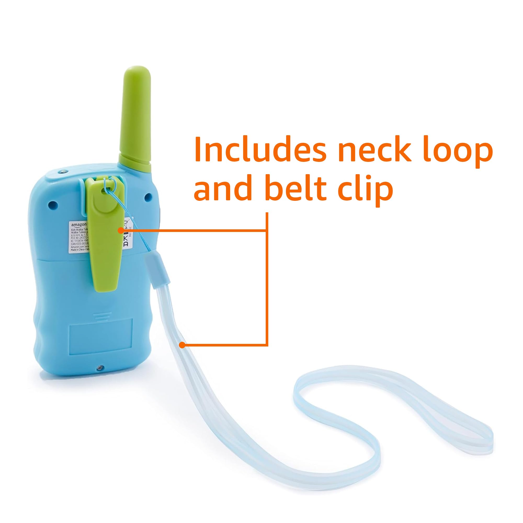 Foto 3 | Set De Walkie Talkie Amazon Basics Para Niños, Gama Extensible, Verde Y Azul - Venta Internacional.