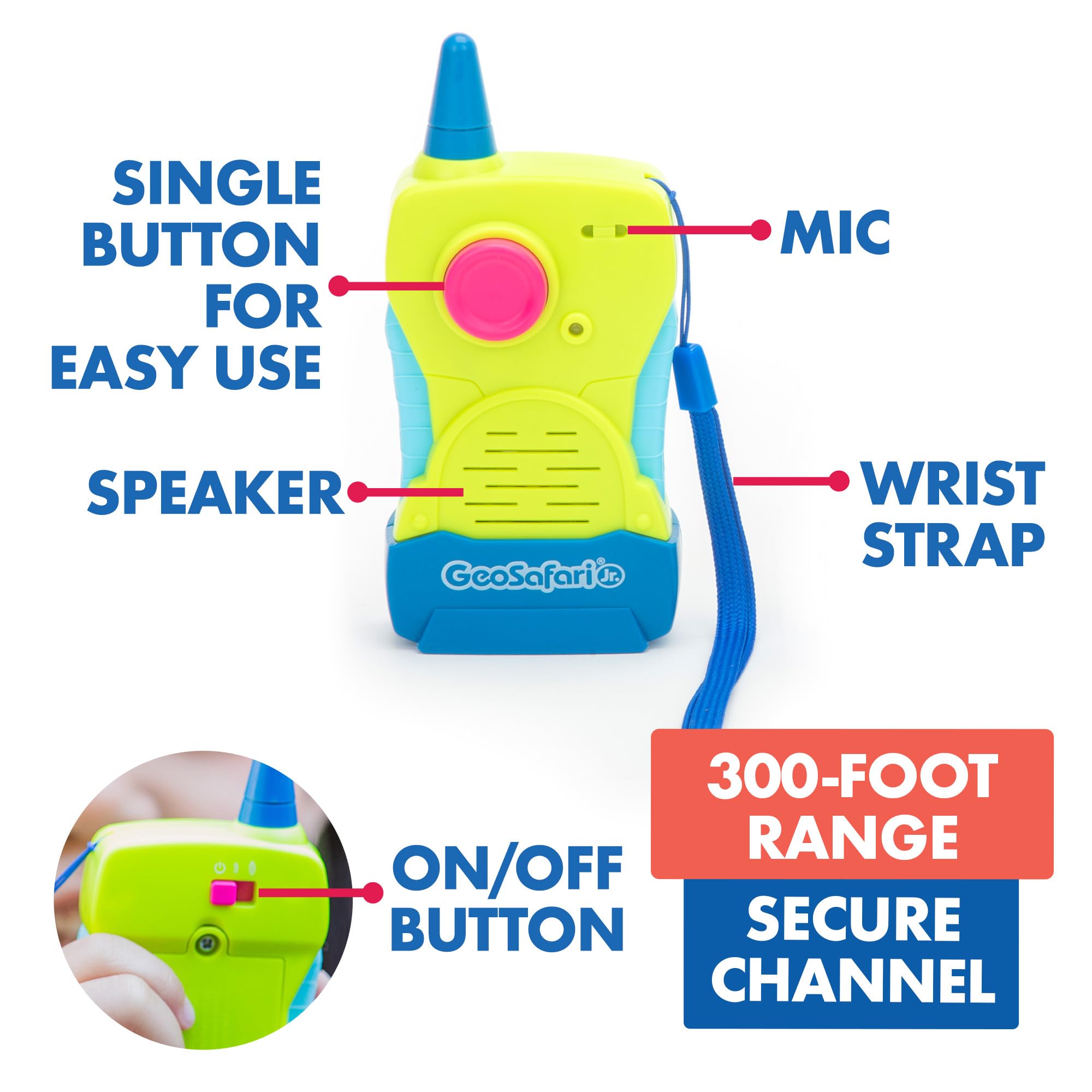 Foto 3 pulgar | Información Educativa Sobre Los Walkie-talkies Geosafari  Jr. Mi Primera - Venta Internacional.