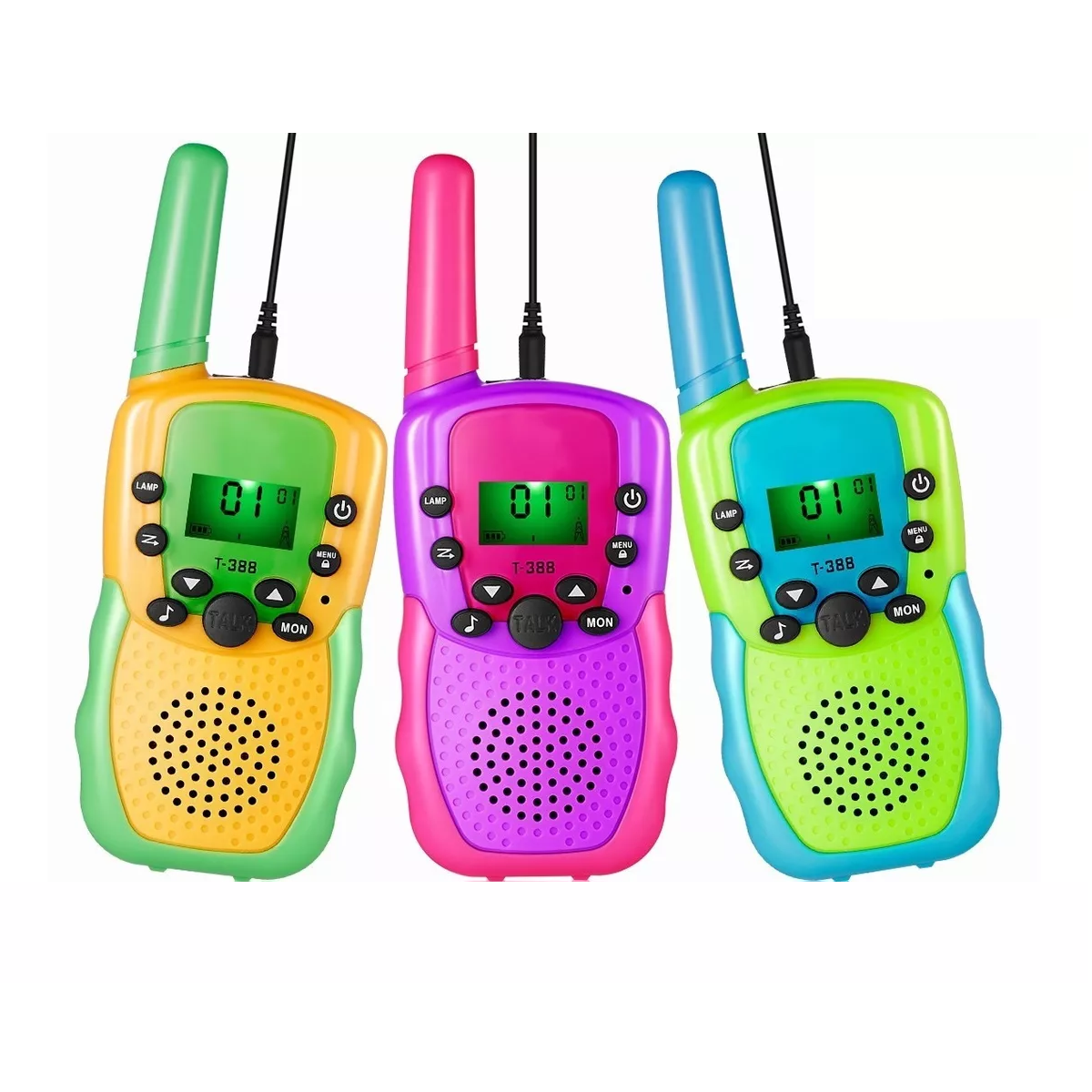 Foto 2 pulgar | 3 Pcs Walkie Talkie Ninos Recargable + Cargador Y 12 Bateria Eo Safe Importsesi-16161 Multicolor