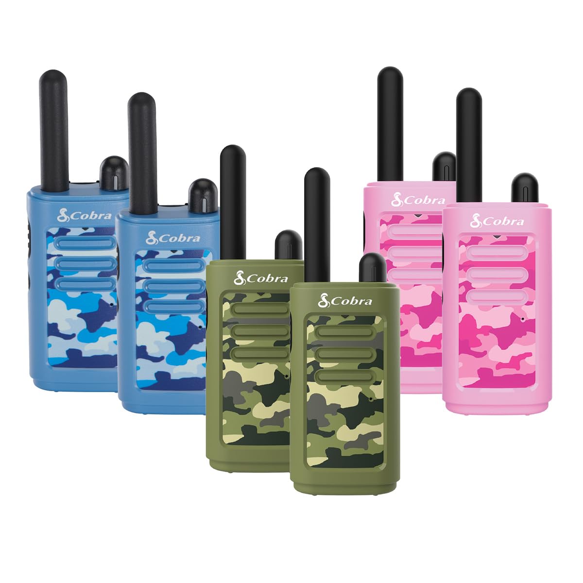 Walkie Talkies Cobra He150 Aptos Para Niños, Paquete De 6, 16 Km De Alcance - Venta Internacional.