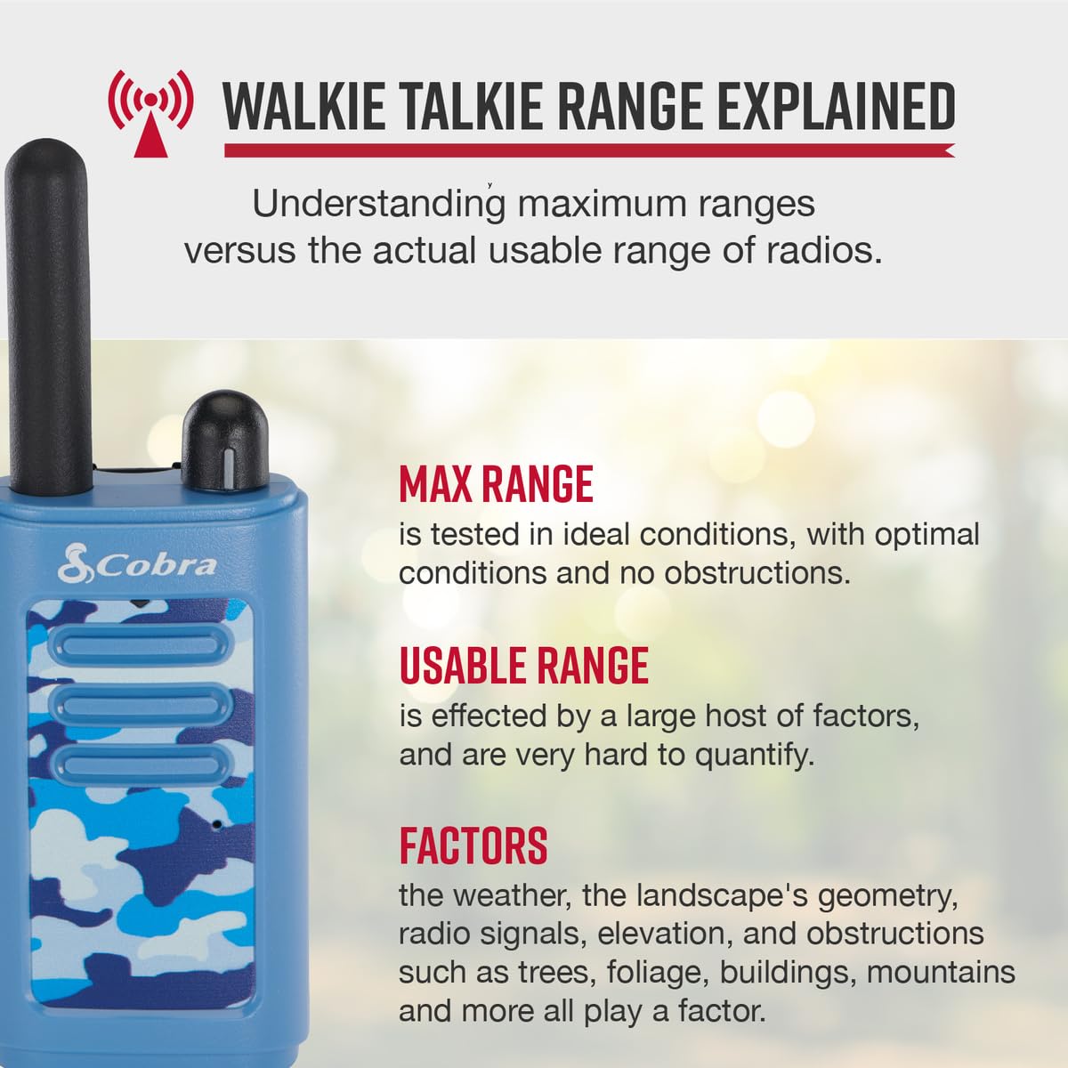 Foto 3 pulgar | Walkie Talkies Cobra He150 Aptos Para Niños, Paquete De 6, 16 Km De Alcance - Venta Internacional.