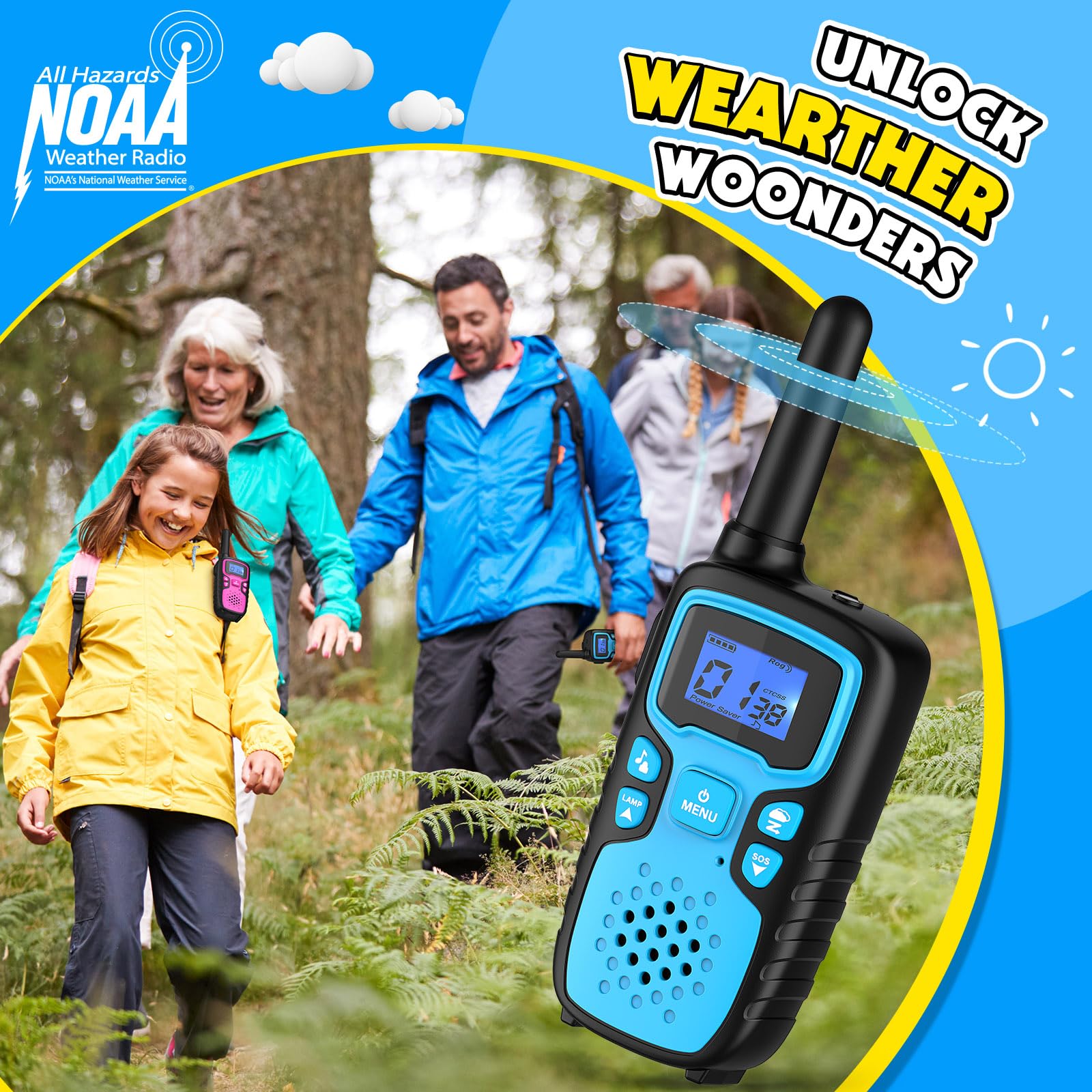 Foto 5 pulgar | Walkie Talkies Wishouse M9 Recargables De Largo Alcance Para Niños, Paquete De 4 - Venta Internacional.