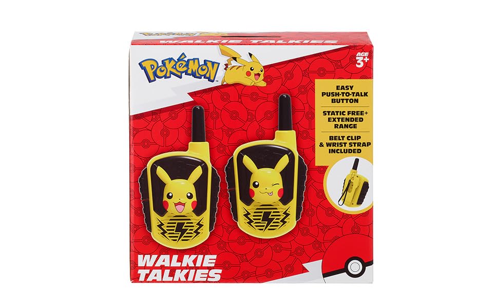 Foto 7 pulgar | Walkie Talkies Ekids Pokémon Pikachu Para Niños - Venta Internacional.