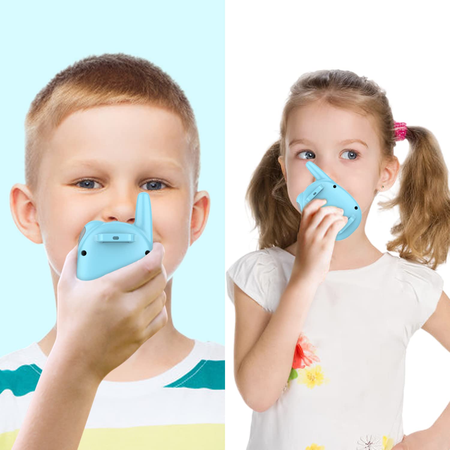 Foto 5 pulgar | Walkie Talkies Qniglo Recargables Para Niños, Paquete De 2 Con Radio Fm - Venta Internacional.