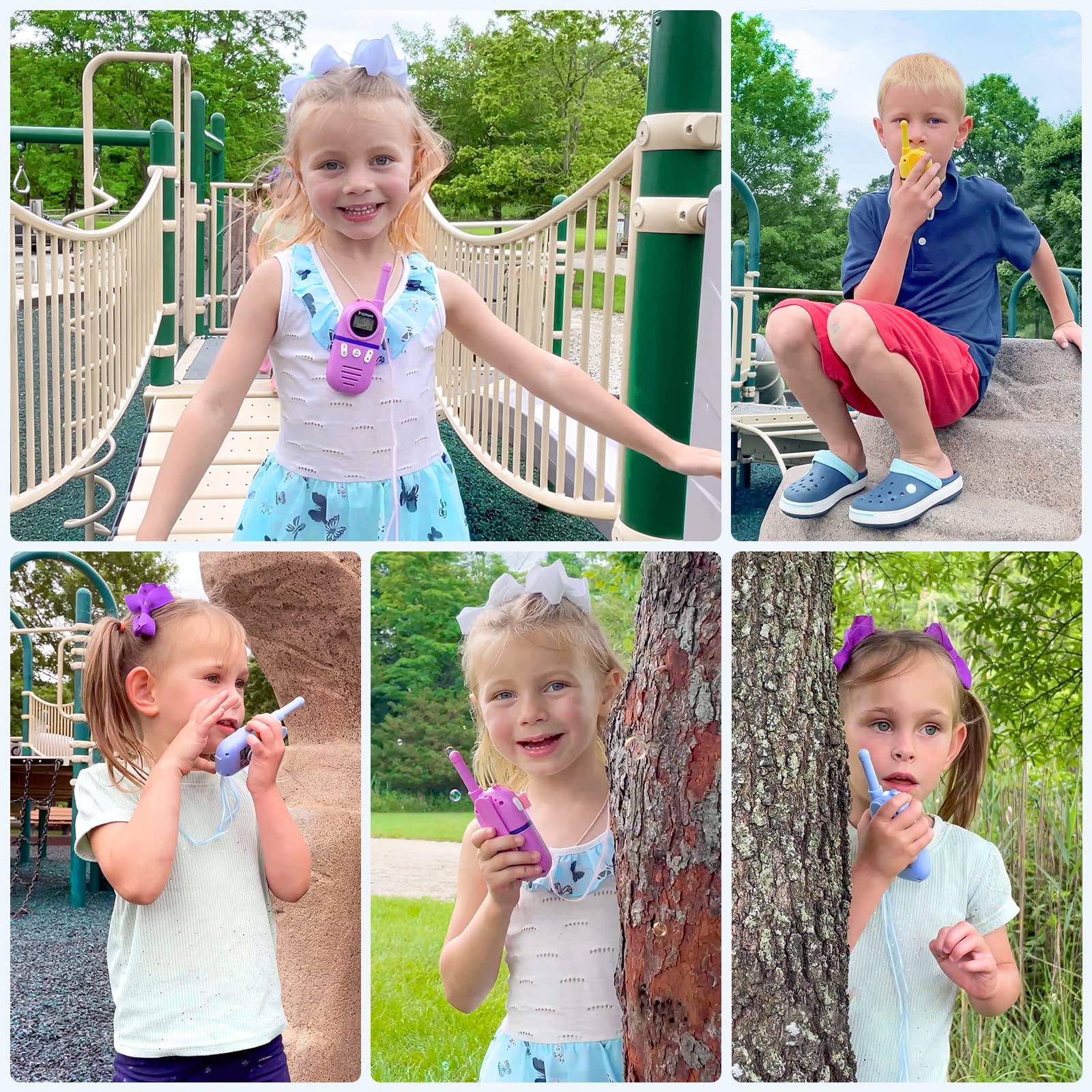 Foto 4 pulgar | Walkie Talkies Inspireyes Recargables Para Niños, Paquete De 3 - Venta Internacional.