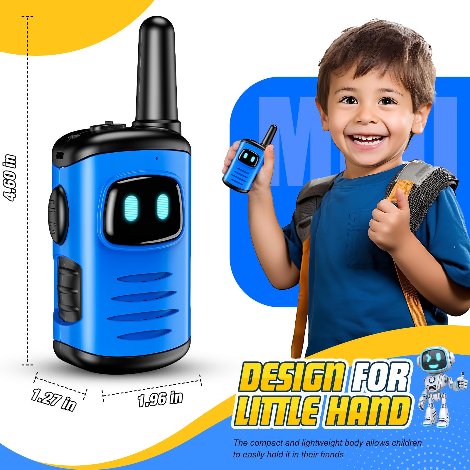 Foto 5 pulgar | Robots Walkie Talkies Comedyfun Para Niños, Paquete De 3 A 7 Años - Venta Internacional.