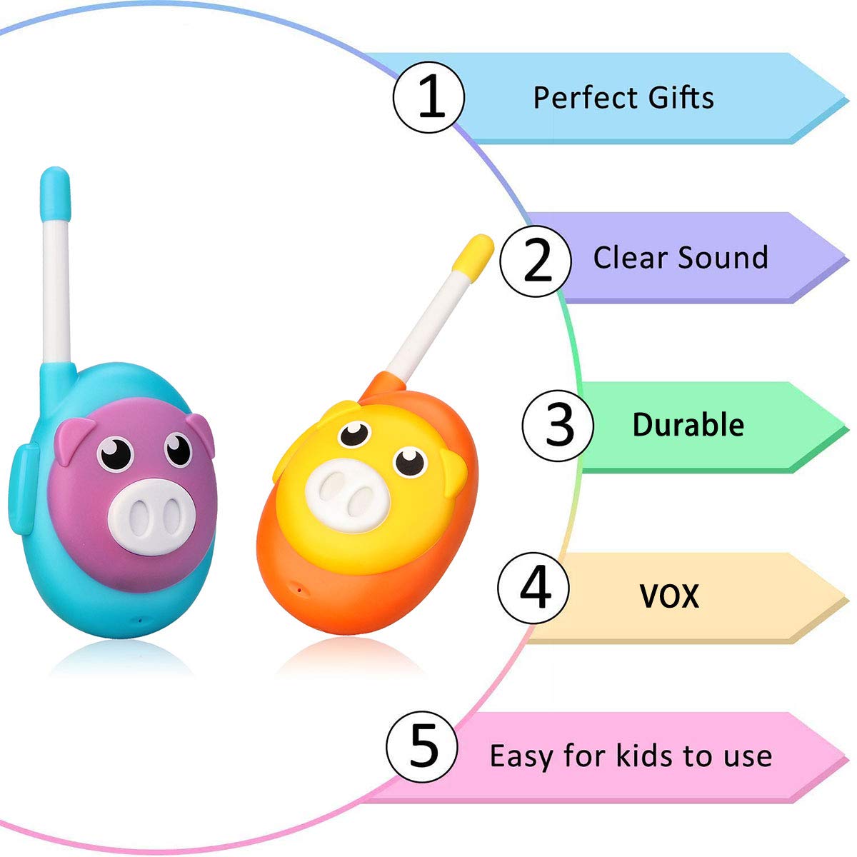 Foto 3 pulgar | Walkie Talkies Retevis Rb16 Para Niños De 3 A 5 Años, 2 Unidades - Venta Internacional.