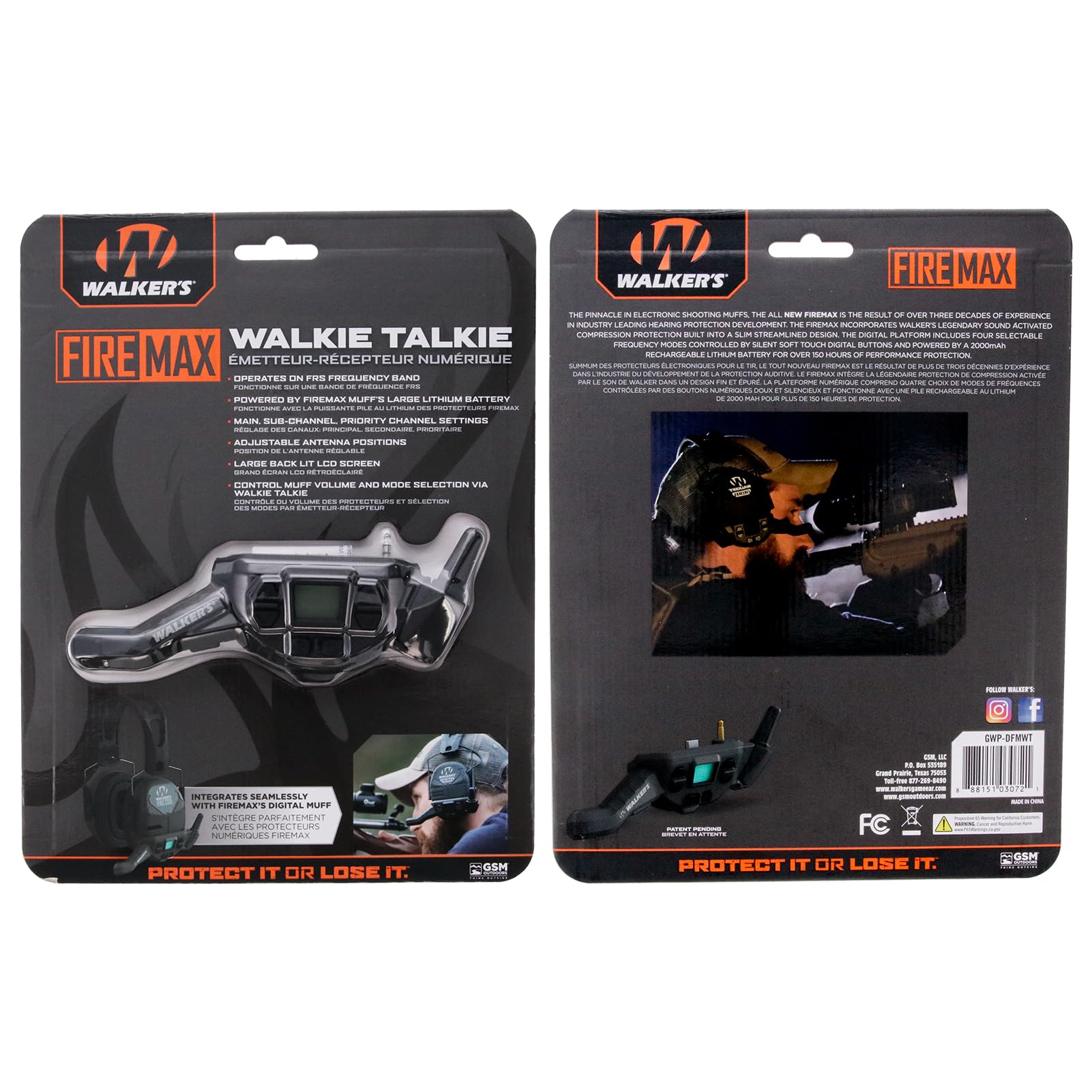 Foto 7 pulgar | Comunicador Inalámbrico Walkie-talkie Walker's Firemax Muff Frs - Venta Internacional.