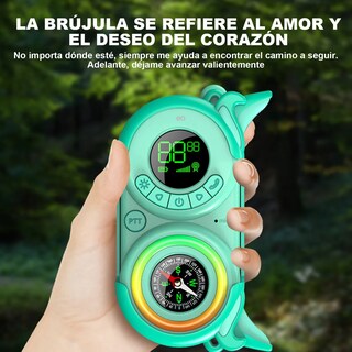 Foto 2 | Walkie Talkies Radios Para Niños Carga Usb Y Brújula 2piezas Eo Safe Imports Esi-19718 Multicolor